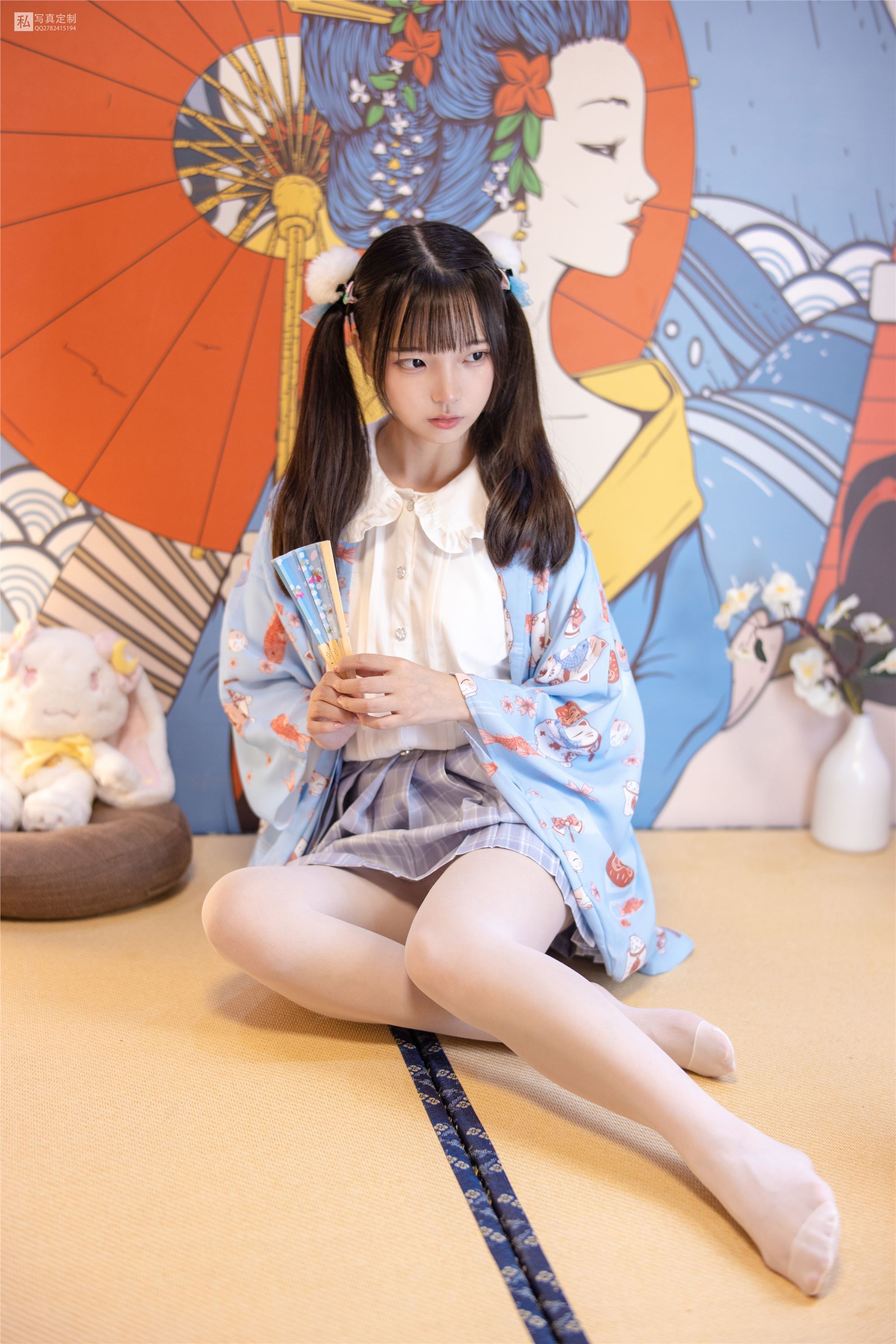 森萝财团萝莉丝足写真 JKFUN-027 默陌 15D白丝花里胡哨的民宿