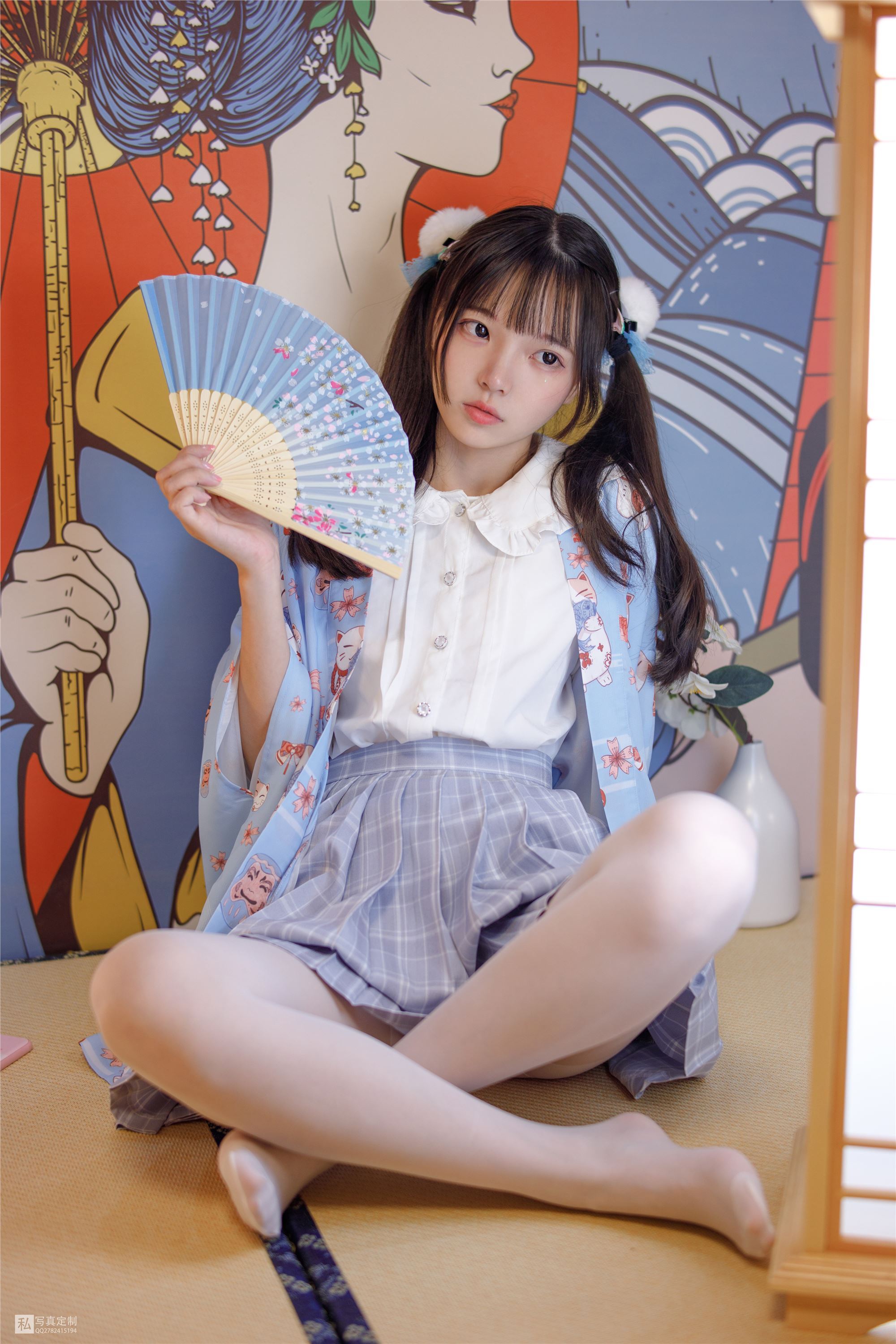 森萝财团萝莉丝足写真 JKFUN-027 默陌 15D白丝花里胡哨的民宿