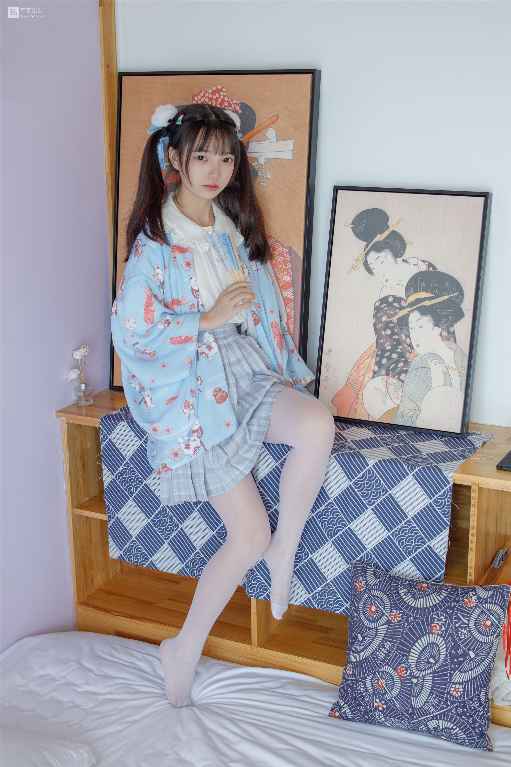 森萝财团萝莉丝足写真 JKFUN-027 默陌 15D白丝花里胡哨的民宿