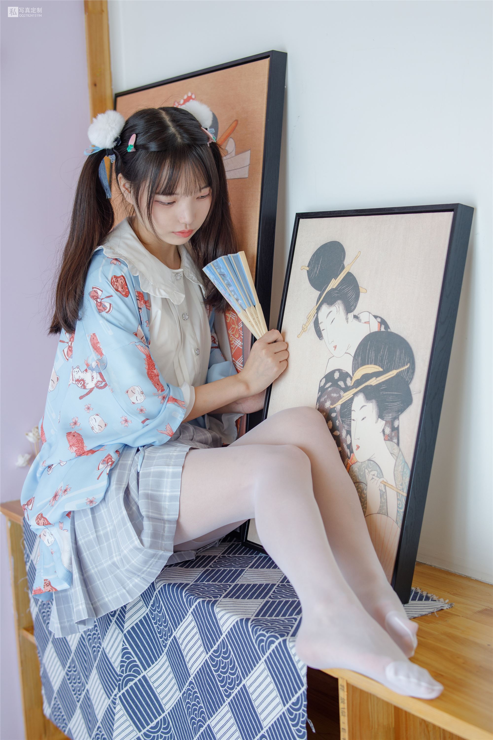 森萝财团萝莉丝足写真 JKFUN-027 默陌 15D白丝花里胡哨的民宿