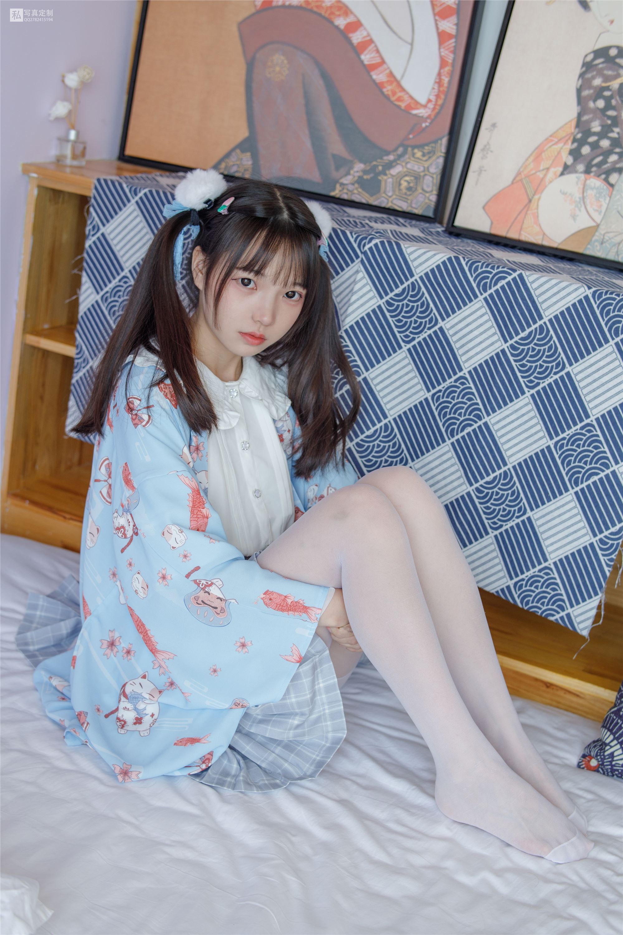 森萝财团萝莉丝足写真 JKFUN-027 默陌 15D白丝花里胡哨的民宿