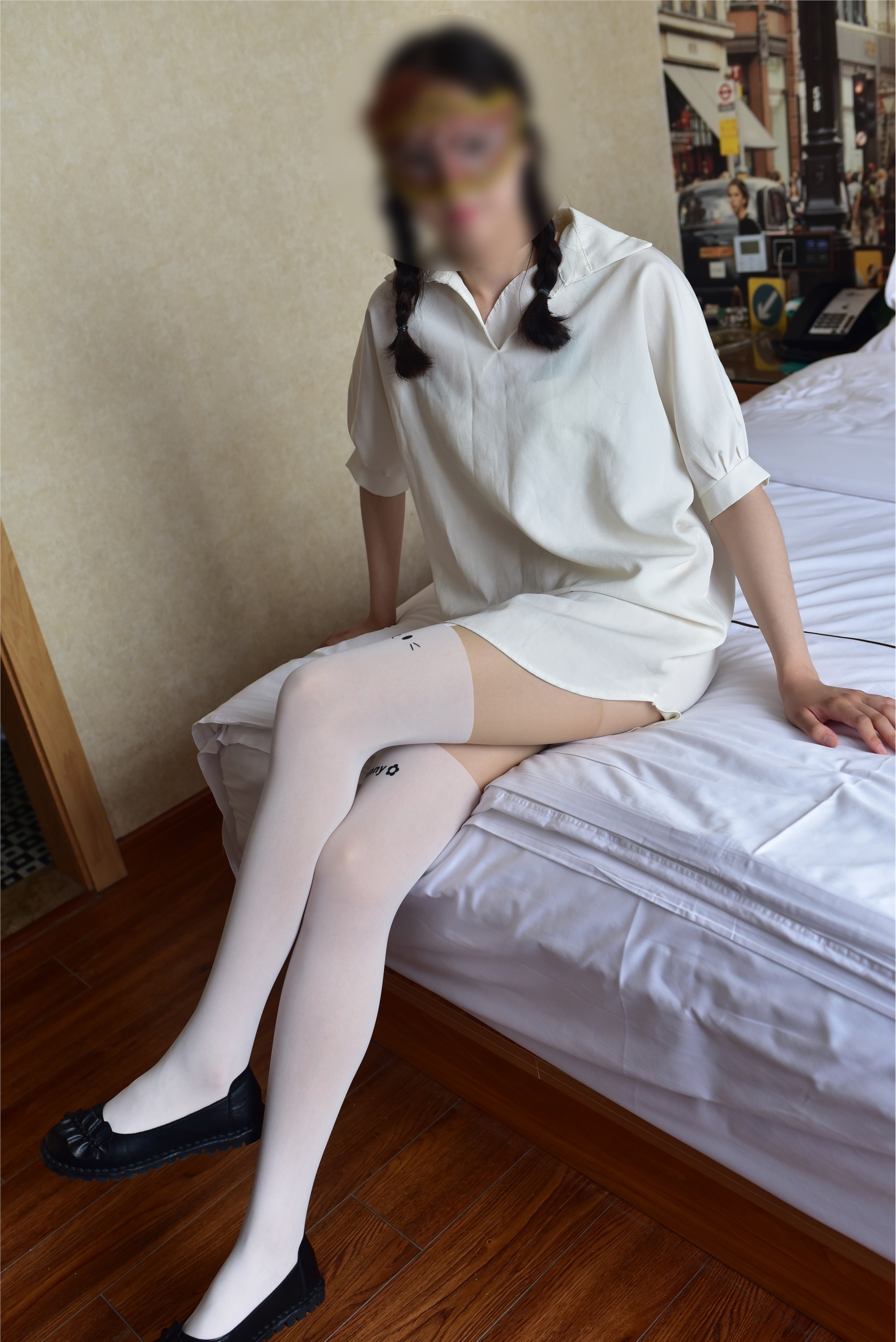 大生模拍 No.059 丁字裤拼接丝袜 套图