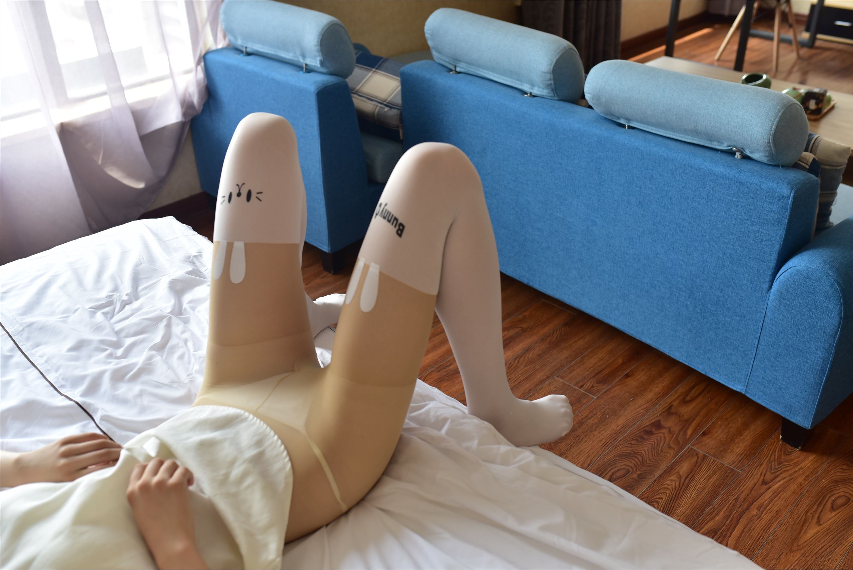 大生模拍 No.059 丁字裤拼接丝袜 套图