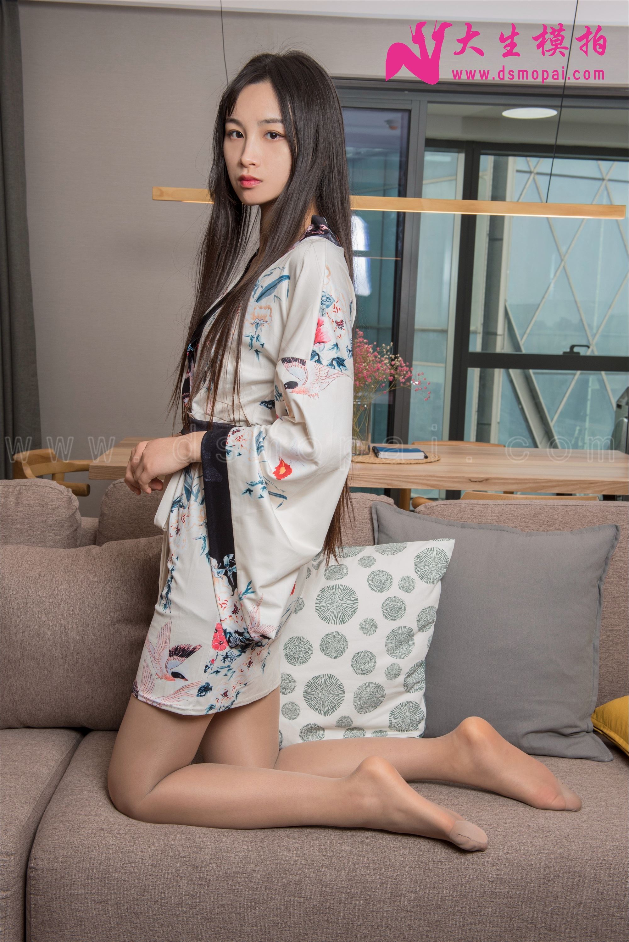 大生模拍 No.062 豆豆 樱花短裙 套图