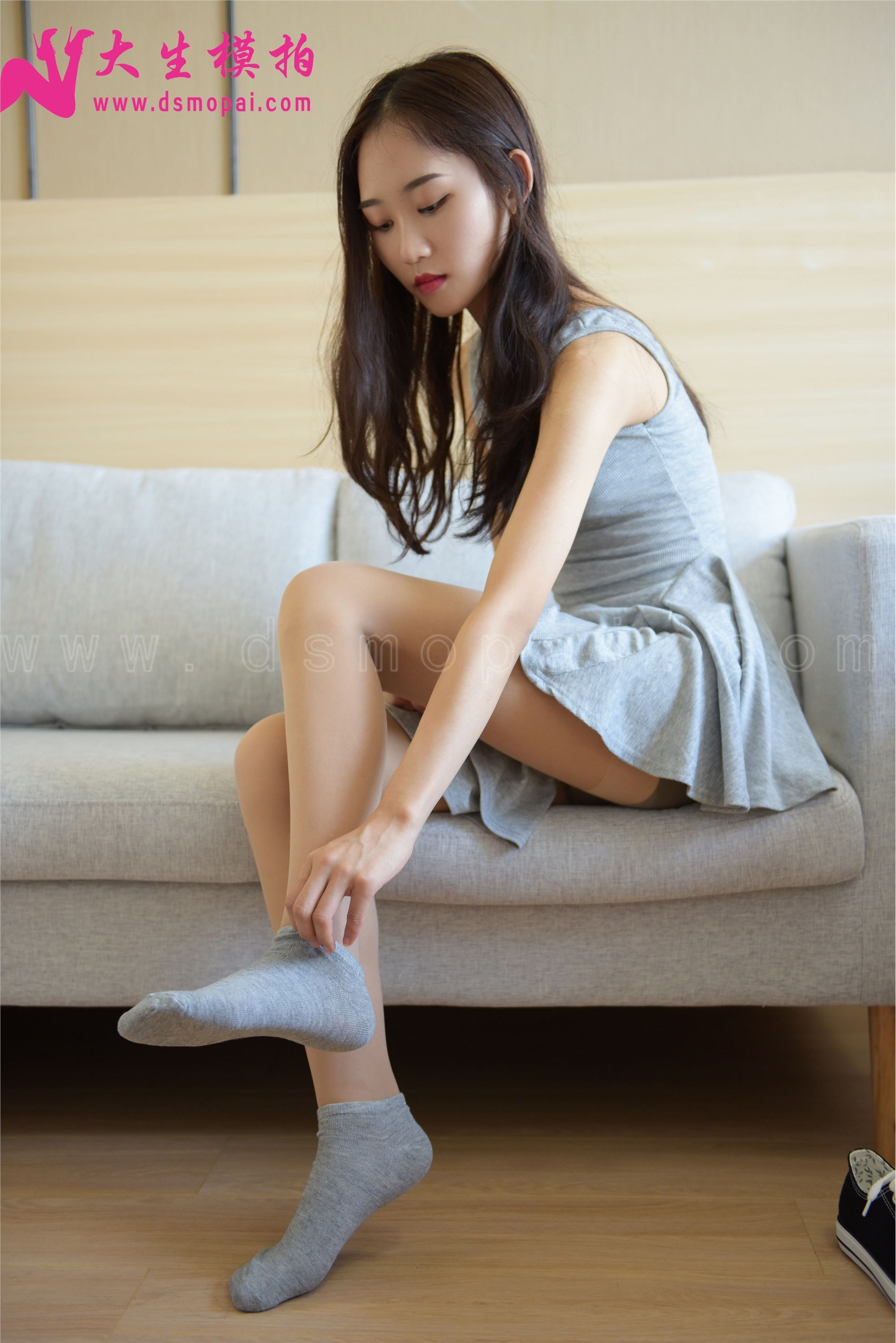 大生模拍 No.066 菲菲 奶昔和棉袜肉丝的交织