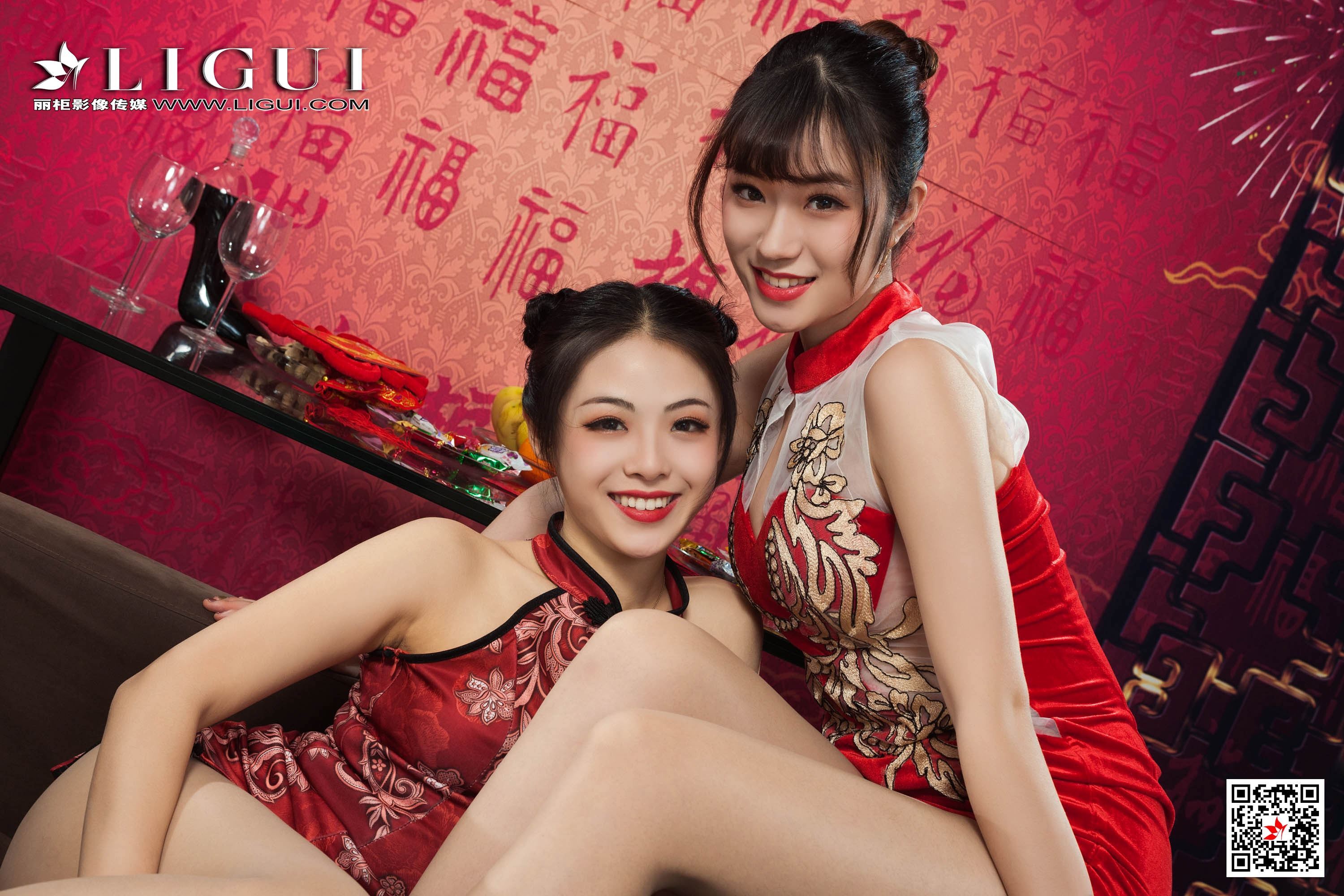 Ligui丽柜2020.01.24 网络丽人 Model 《双生花》之丝丝如意