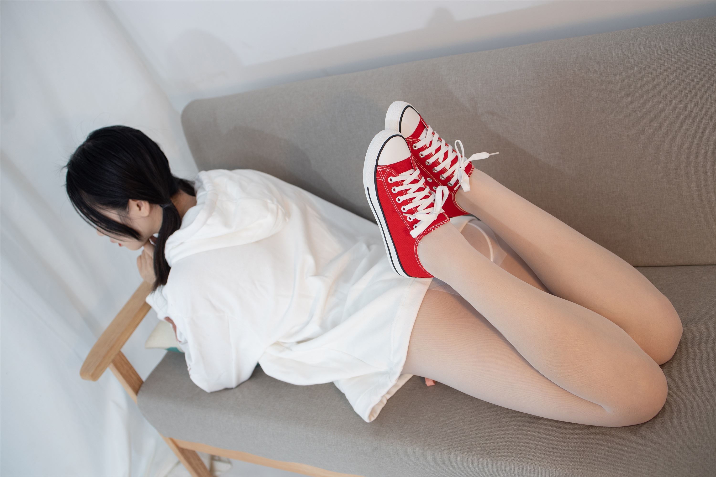 森萝财团 JKFUN-054 红布鞋白丝 13D白丝 小夜