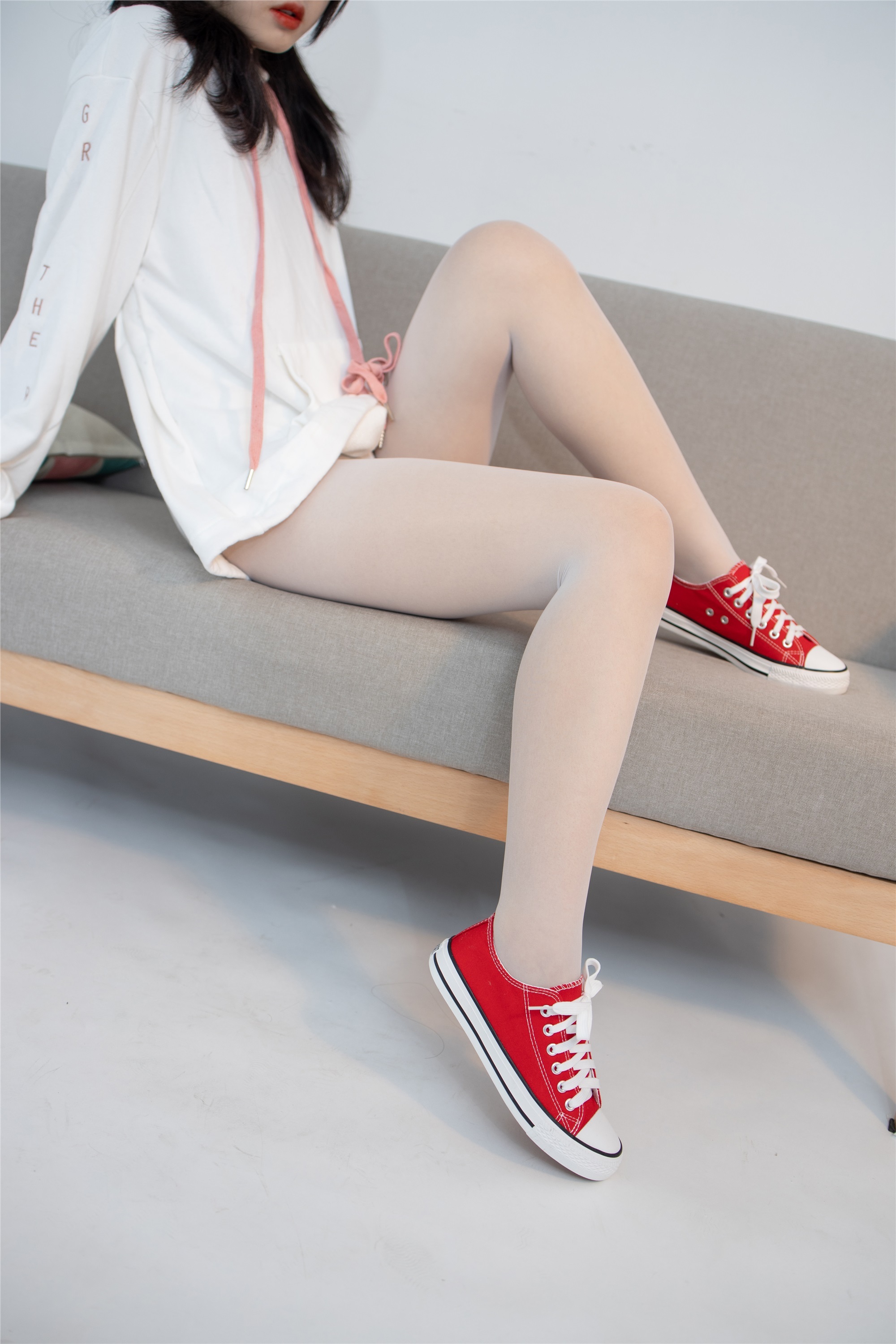 森萝财团 JKFUN-054 红布鞋白丝 13D白丝 小夜