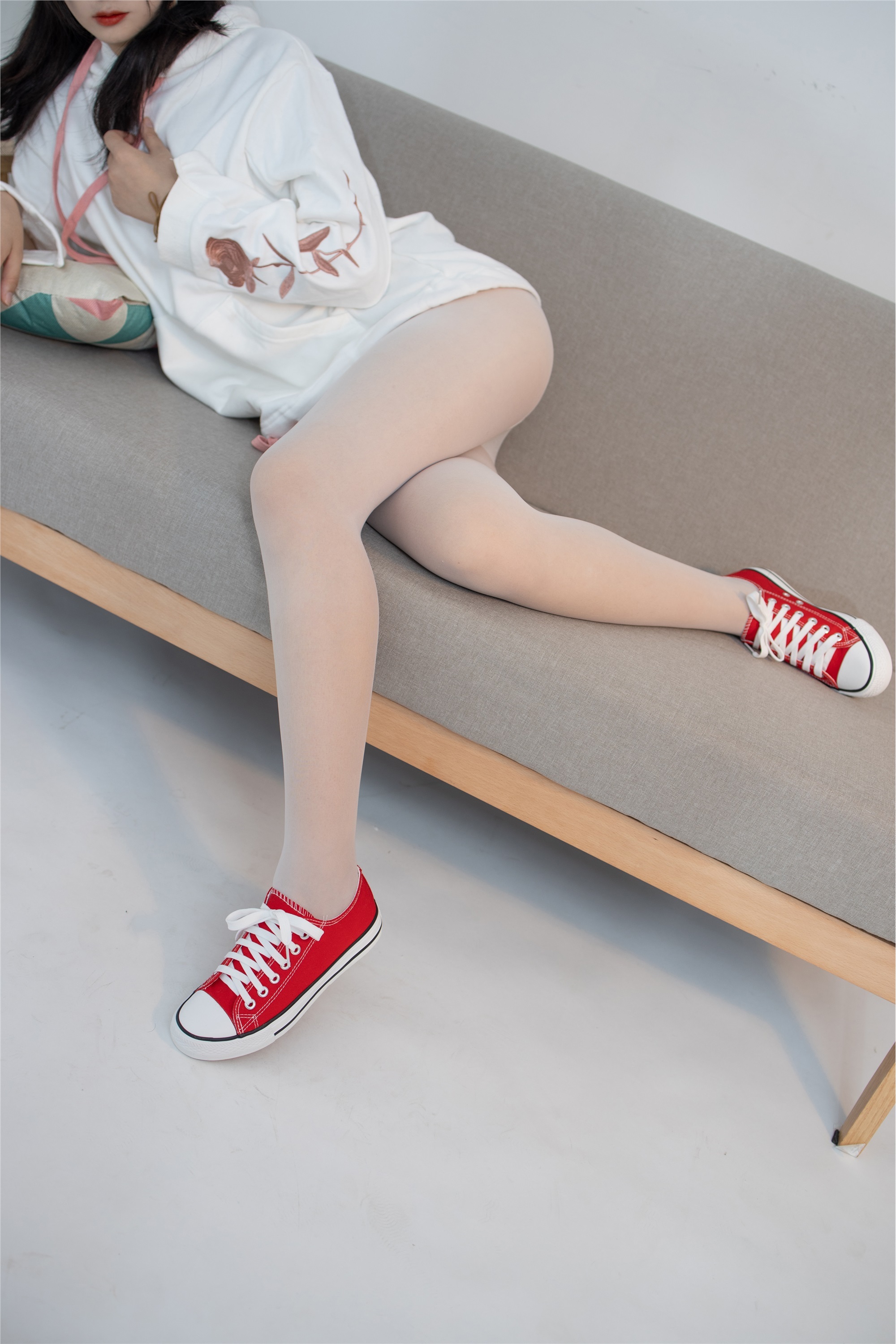 森萝财团 JKFUN-054 红布鞋白丝 13D白丝 小夜