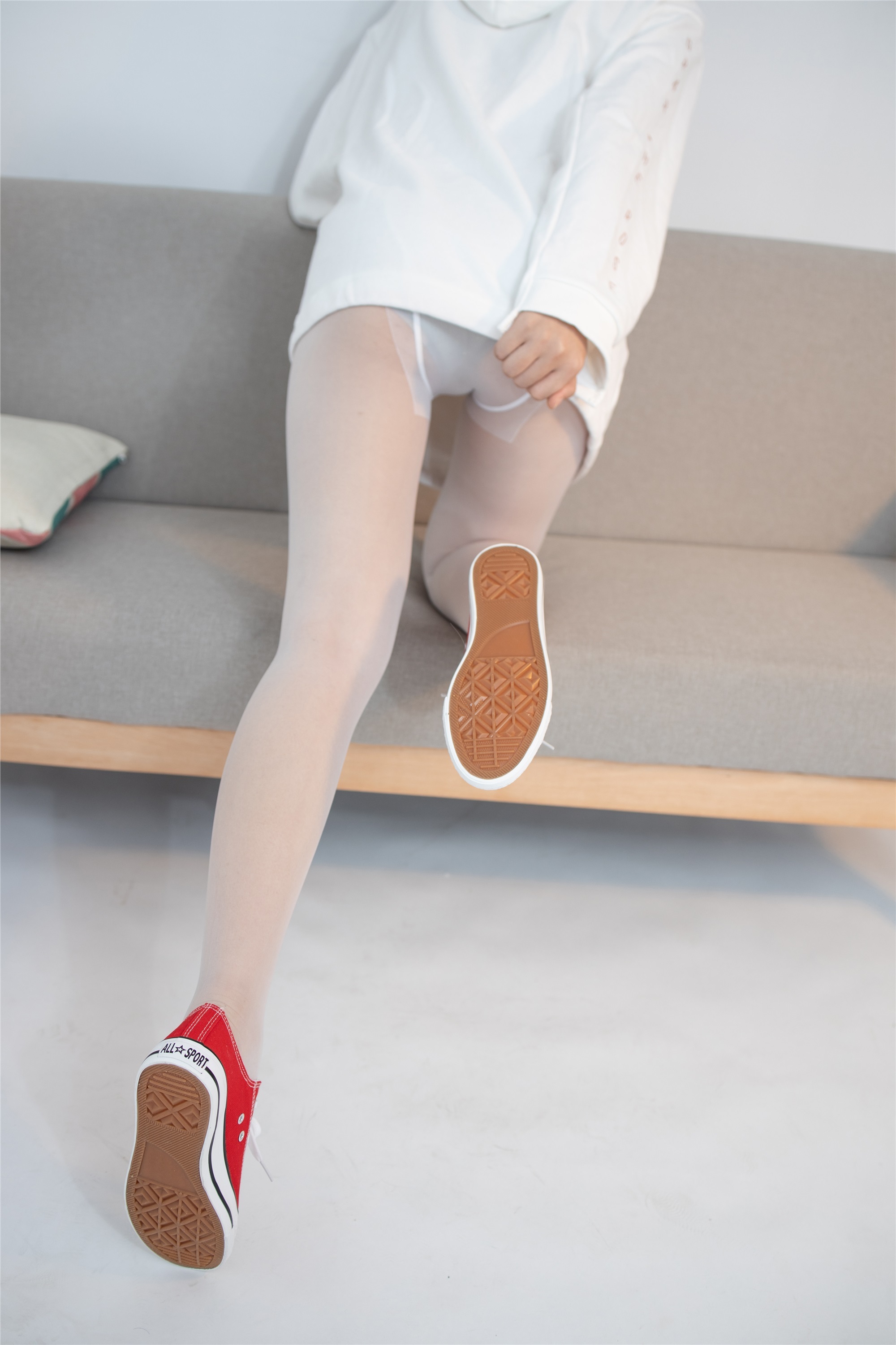 森萝财团 JKFUN-054 红布鞋白丝 13D白丝 小夜