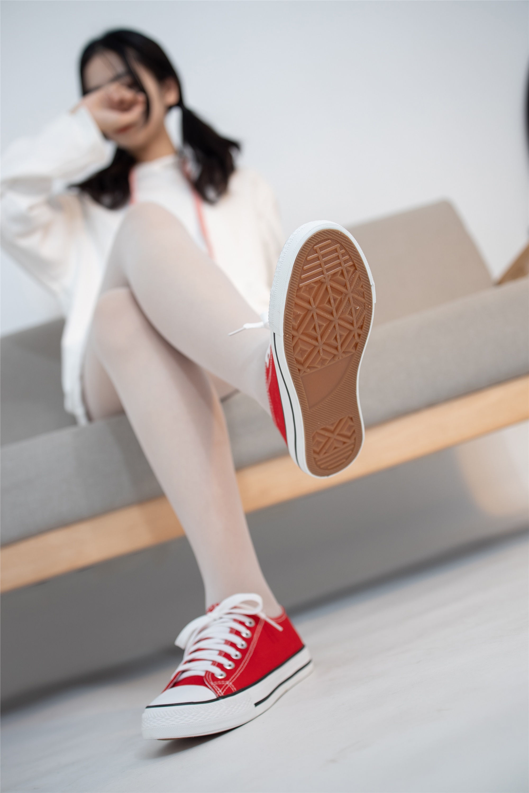 森萝财团 JKFUN-054 红布鞋白丝 13D白丝 小夜