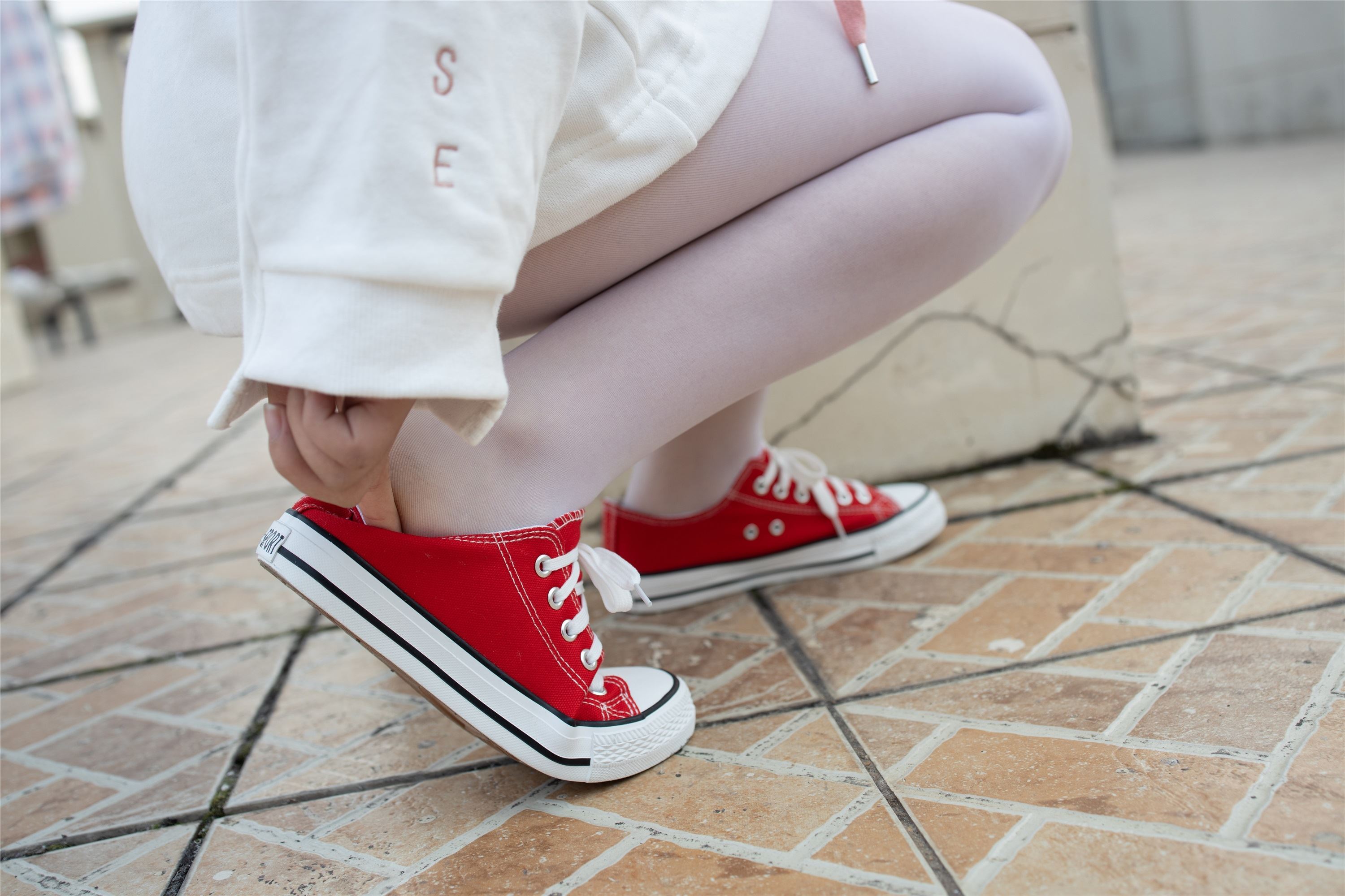 森萝财团 JKFUN-054 红布鞋白丝 13D白丝 小夜