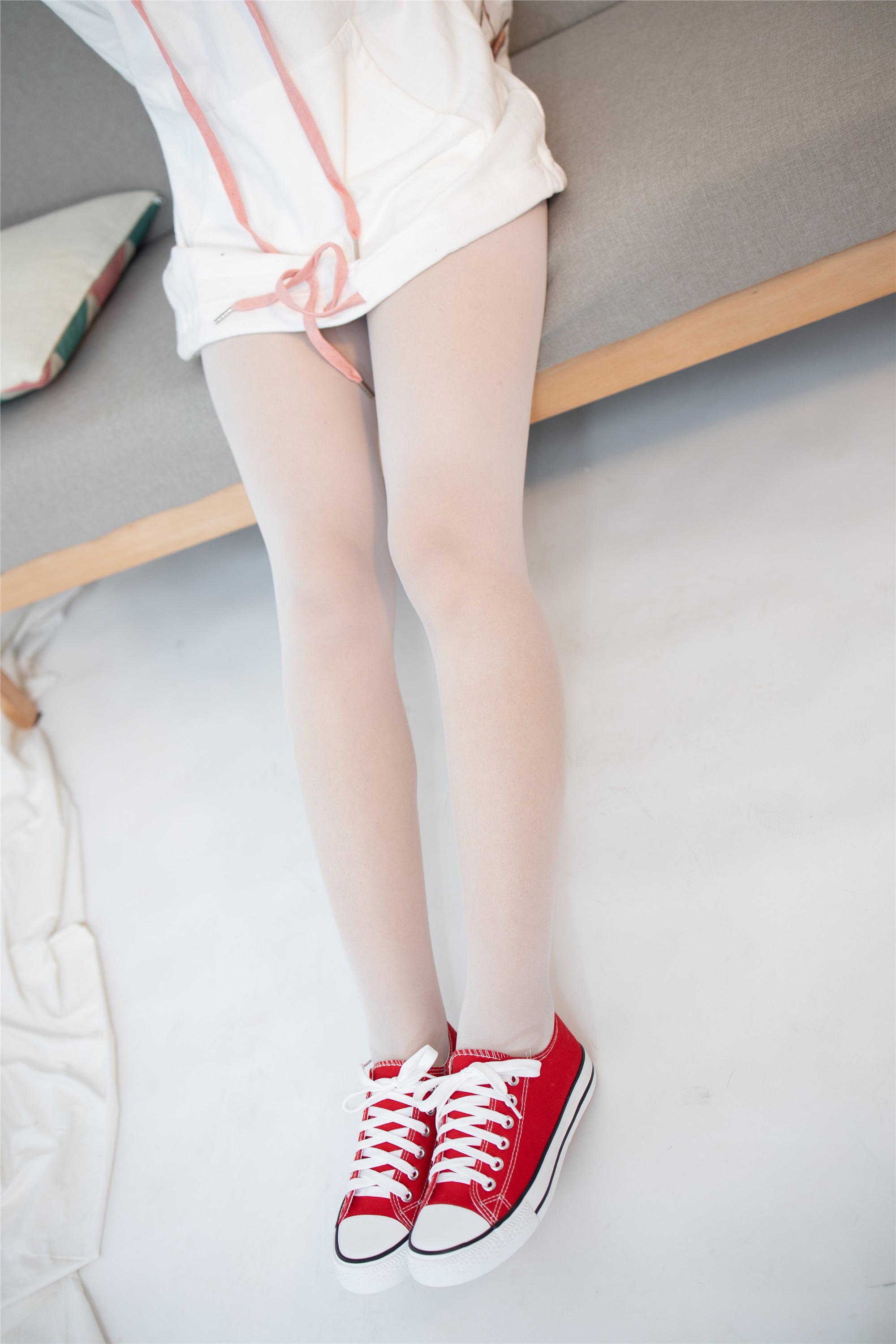 森萝财团 JKFUN-054 红布鞋白丝 13D白丝 小夜