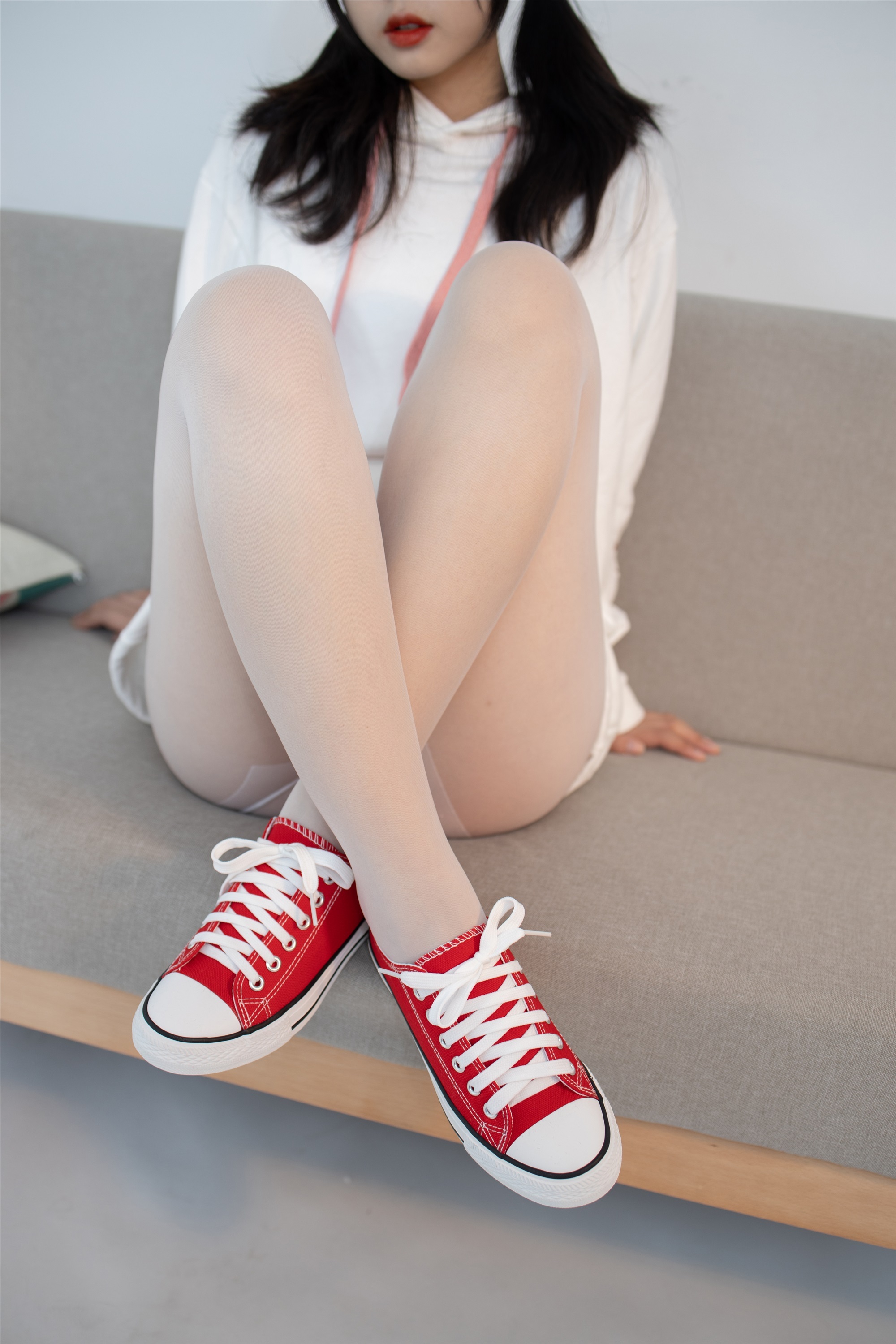 森萝财团 JKFUN-054 红布鞋白丝 13D白丝 小夜