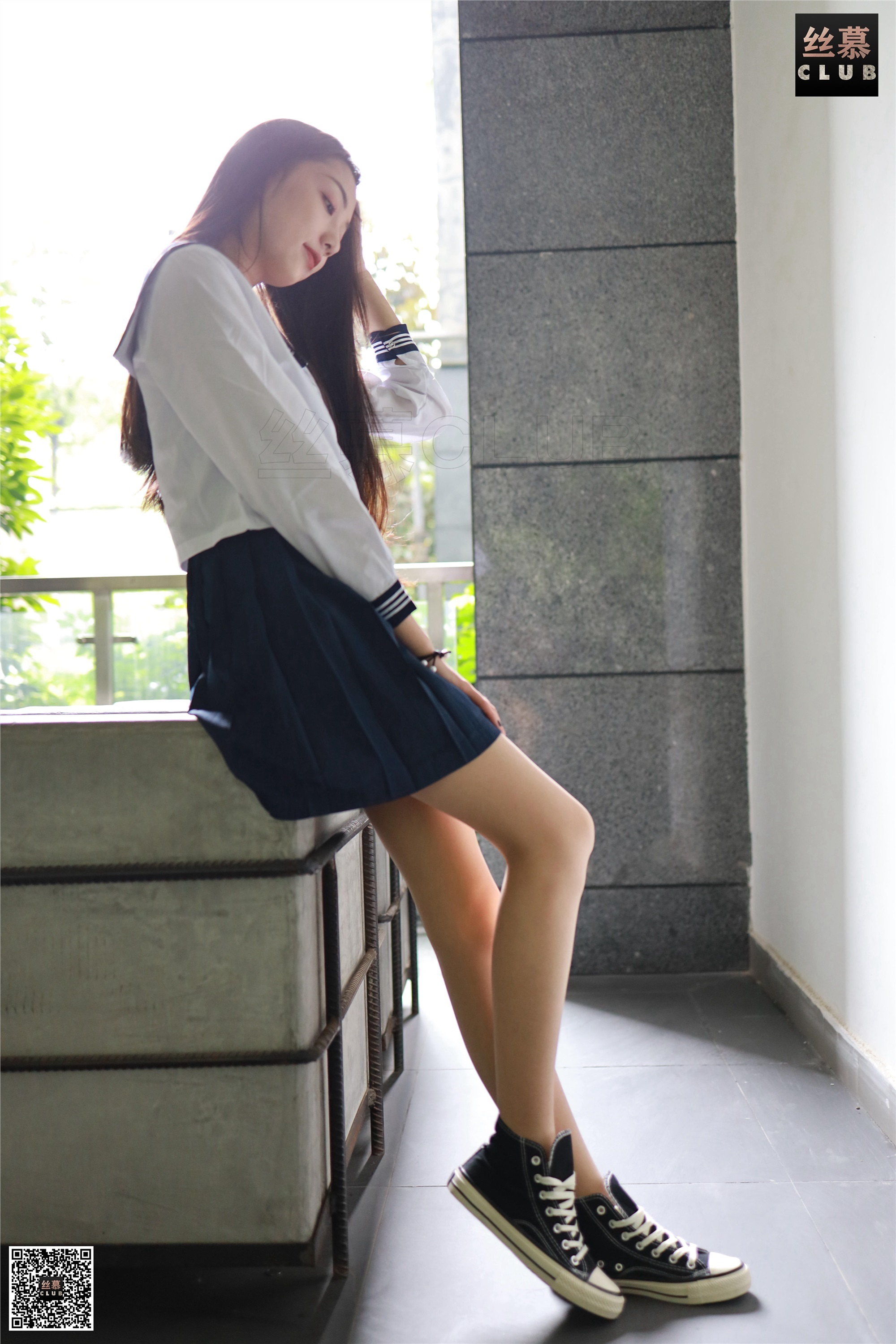 丝慕GIRL SM088 模特：诗晴 天天一元《诗晴JK制服》