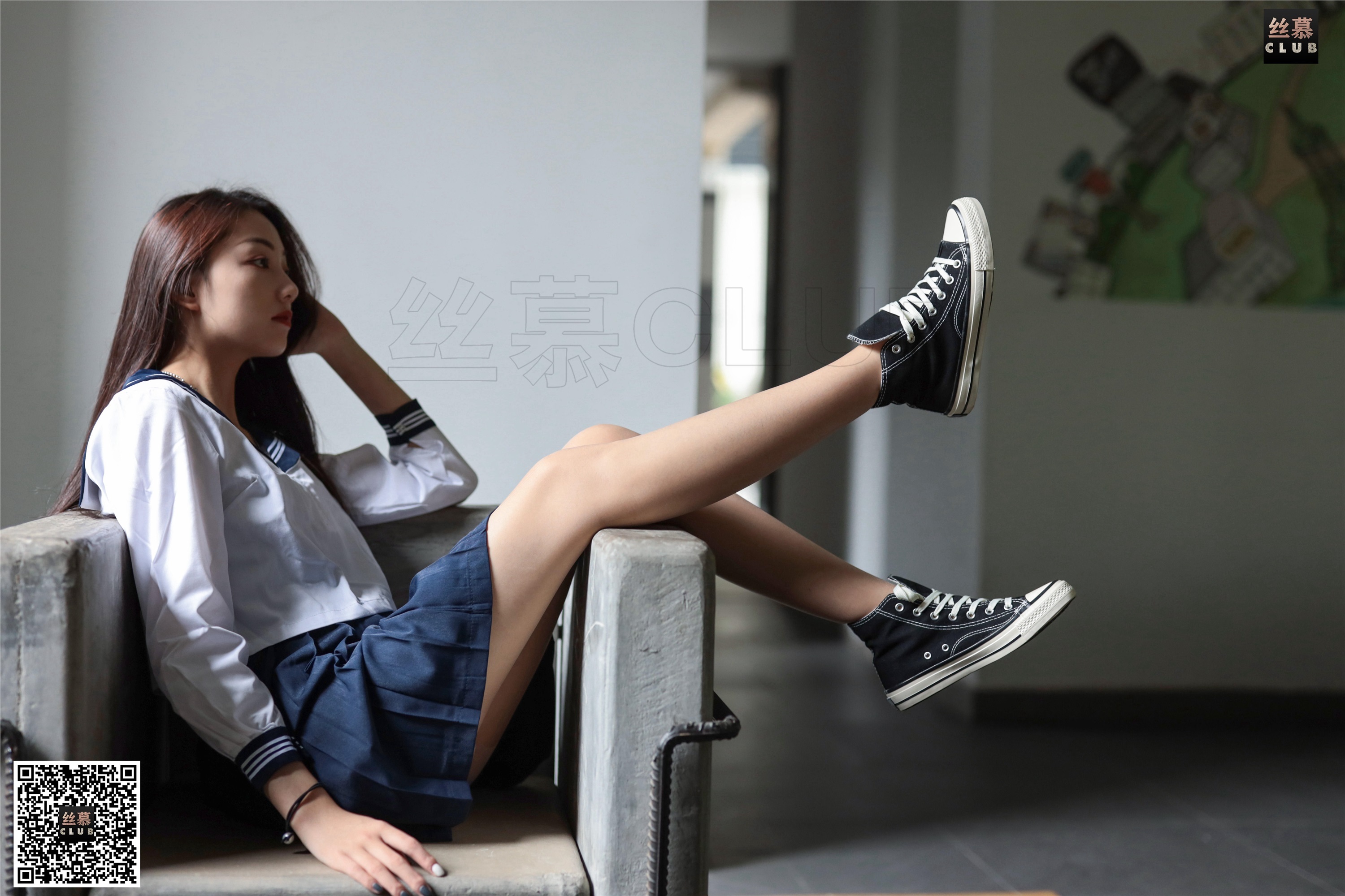 丝慕GIRL SM088 模特：诗晴 天天一元《诗晴JK制服》