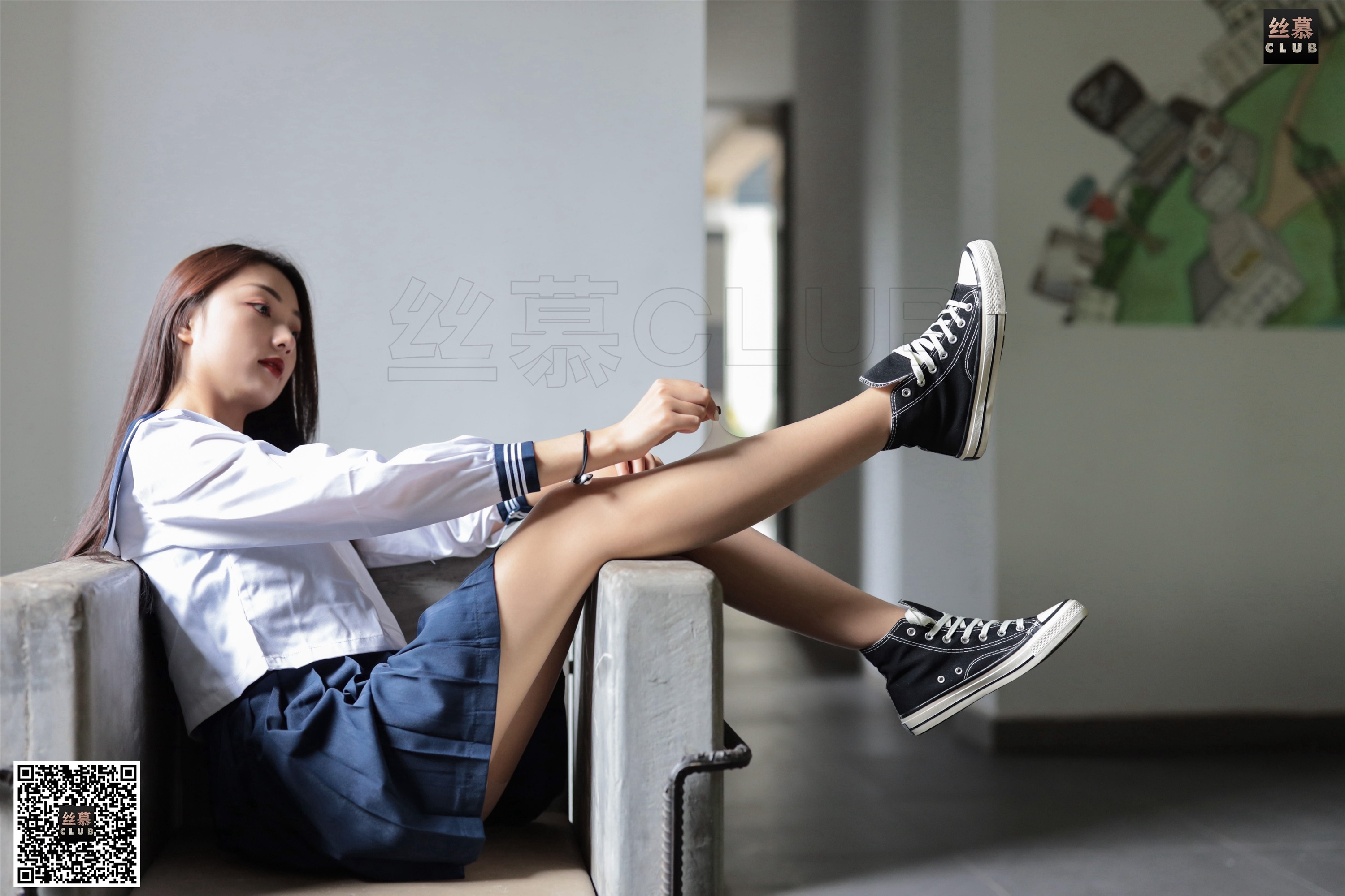 丝慕GIRL SM088 模特：诗晴 天天一元《诗晴JK制服》