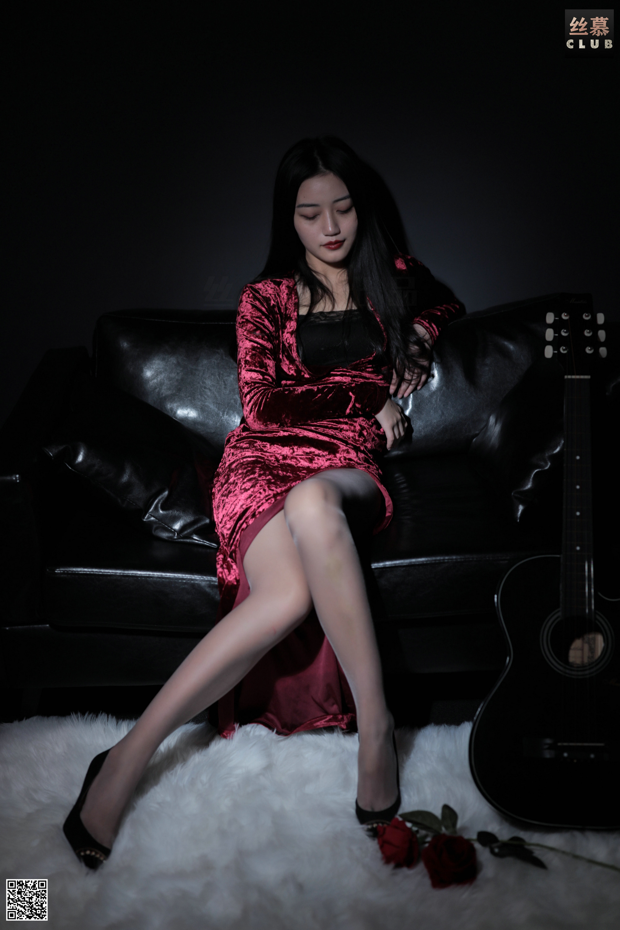 丝慕GIRL SM097 模特：双双 天天一元 《暗调之夜》