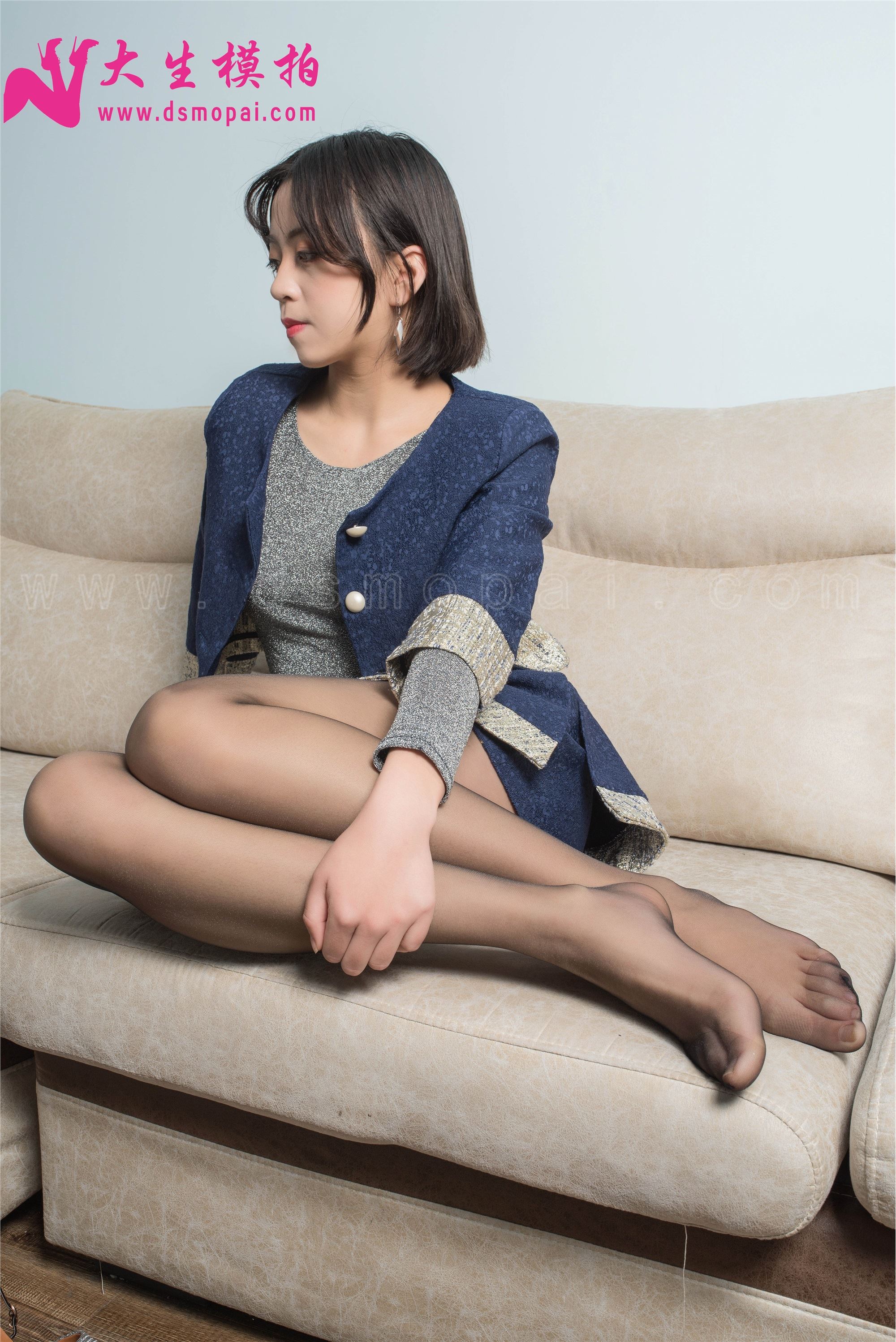 大生模拍  No.110 茜茜 名媛小香风黑丝