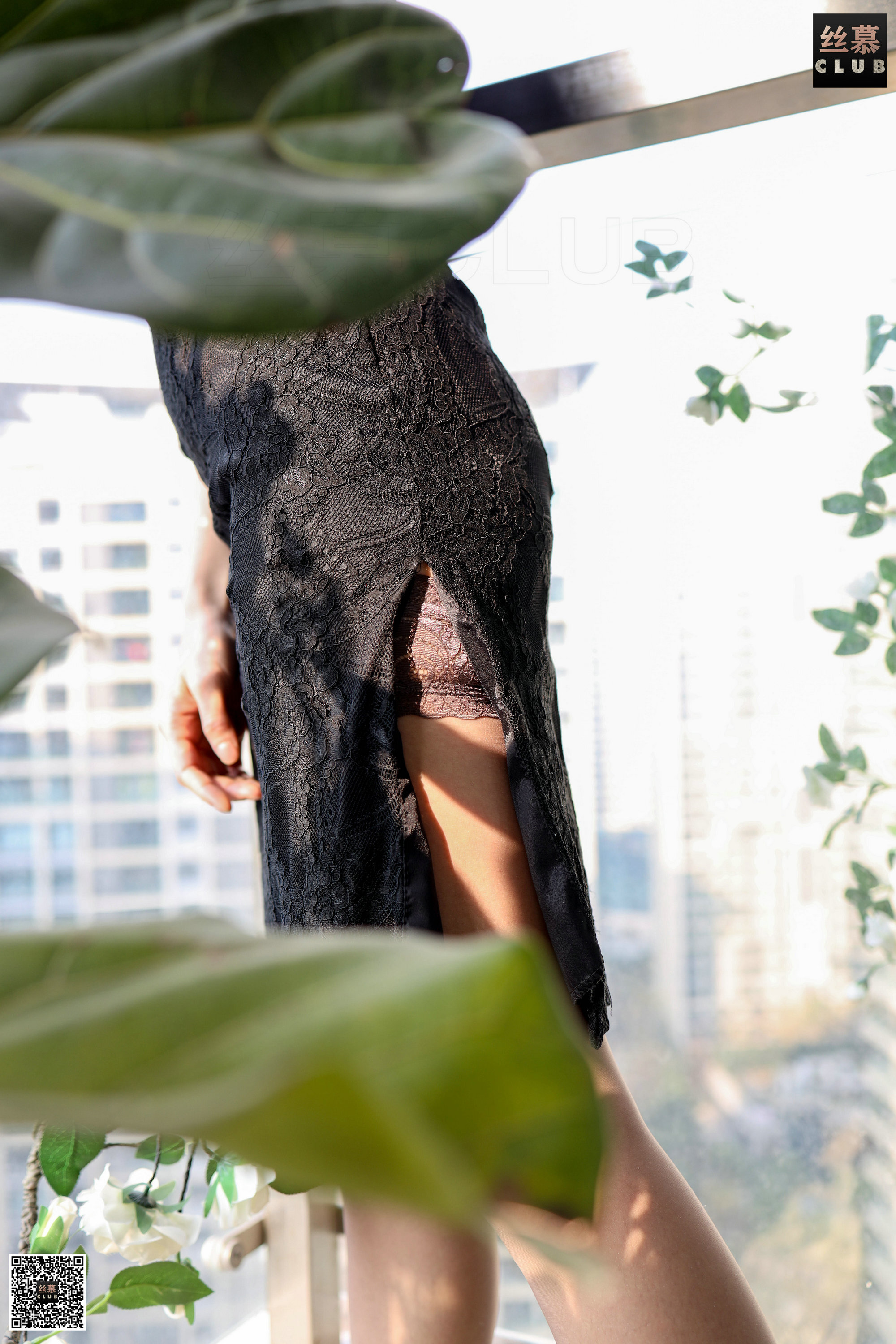 丝慕写真 SM156 佳佳  - 灰蕾丝的初恋