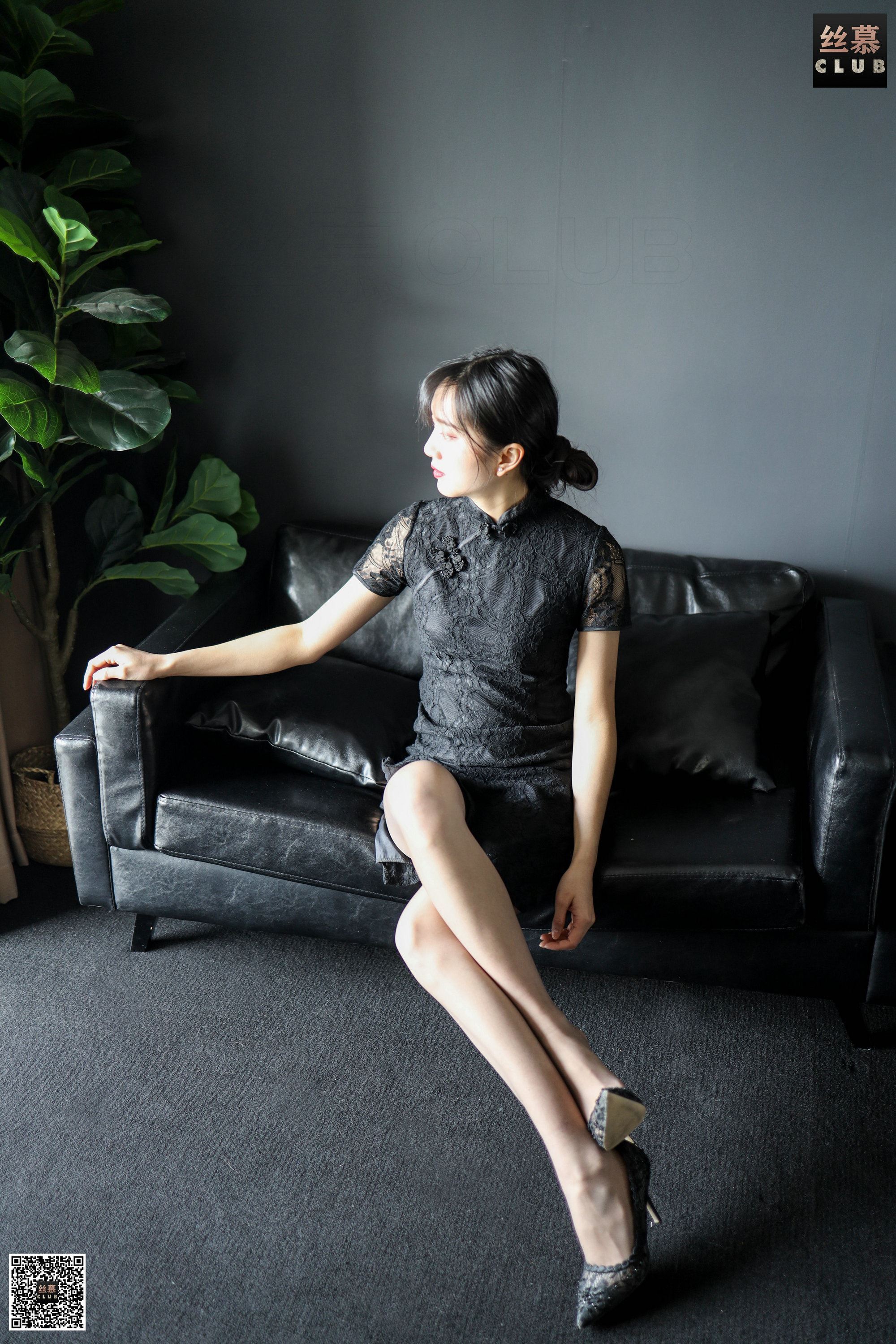 丝慕写真 SM156 佳佳  - 灰蕾丝的初恋