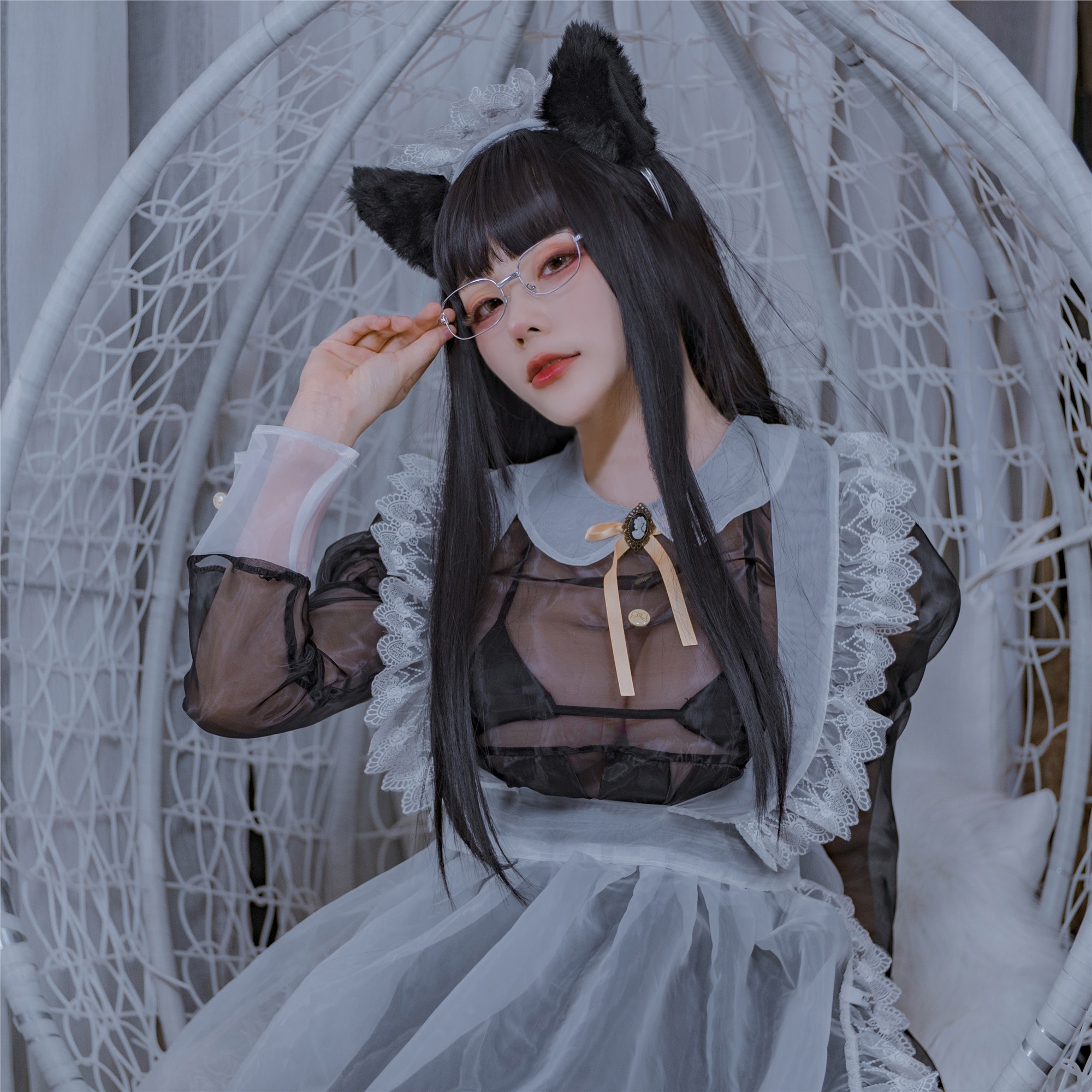 起司块wii  黑色透明女仆