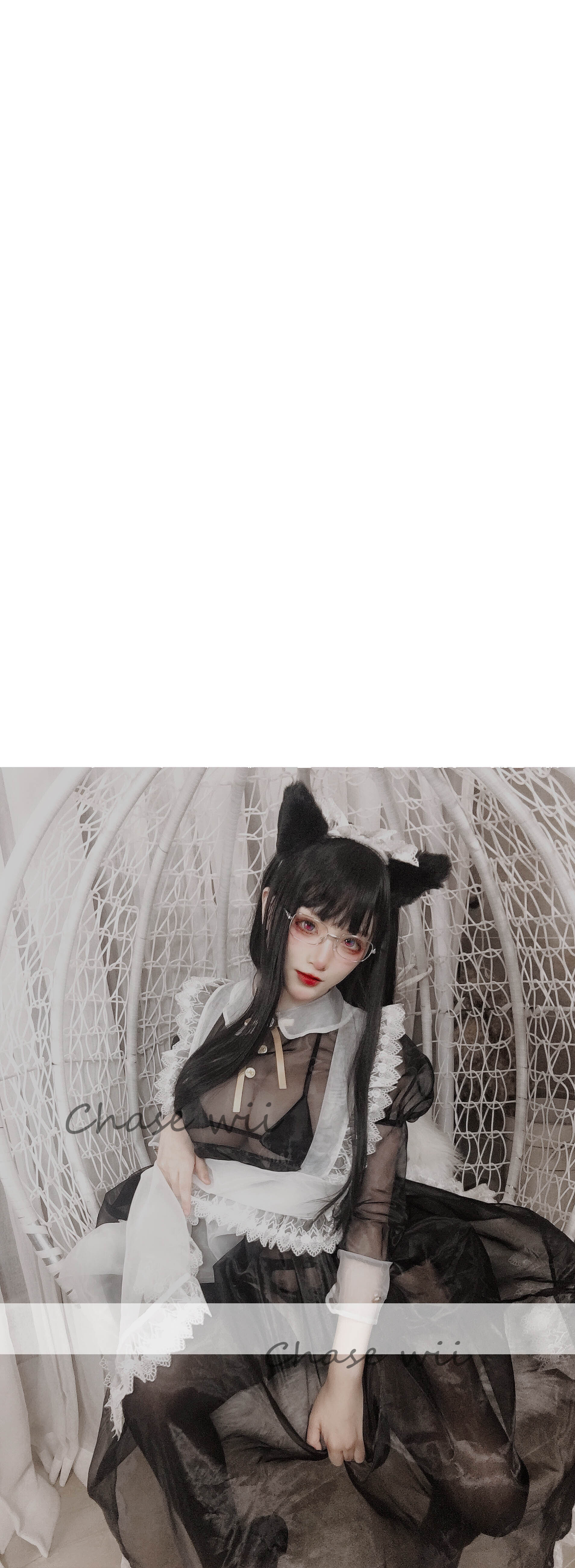 起司块wii  黑色透明女仆