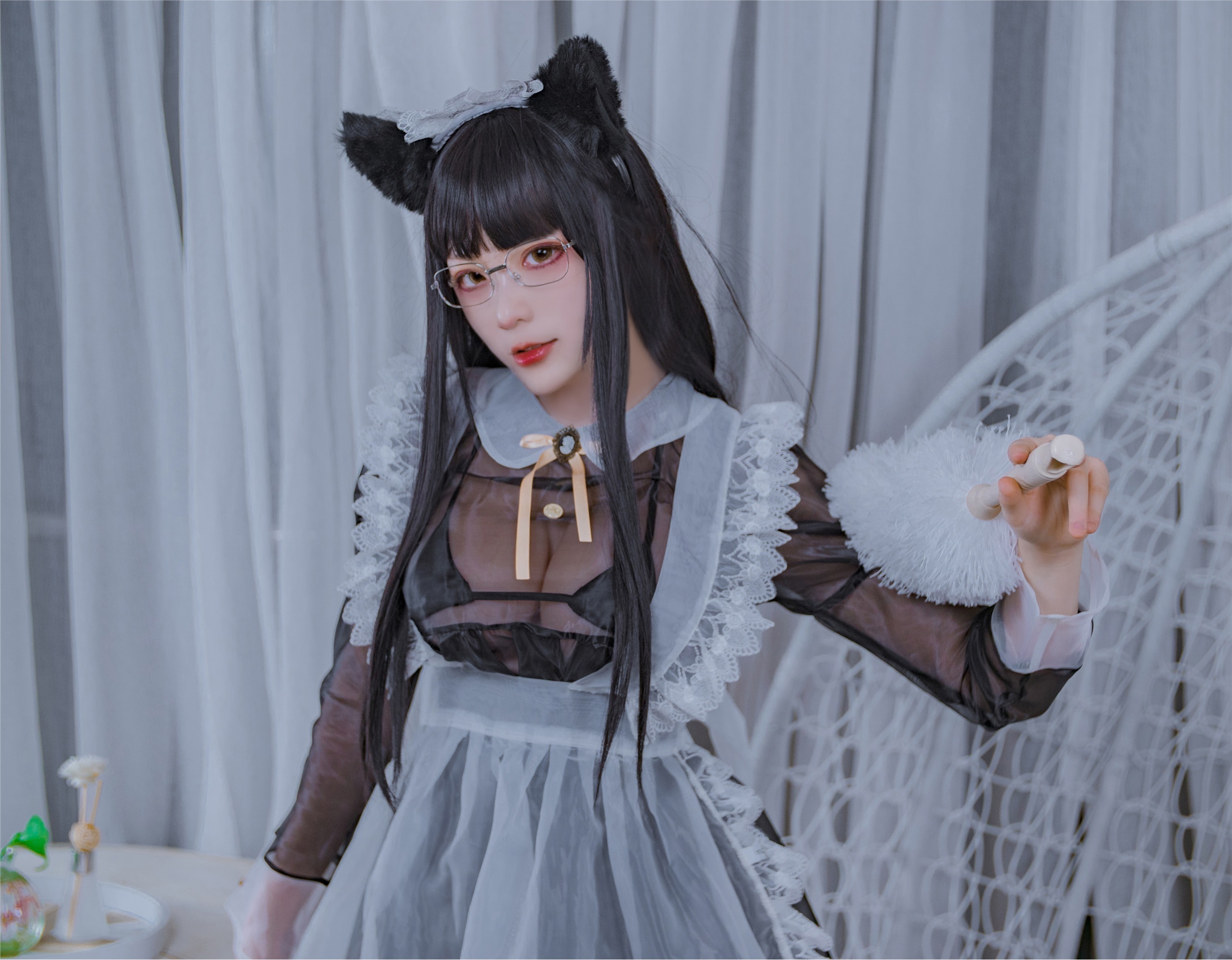 起司块wii  黑色透明女仆