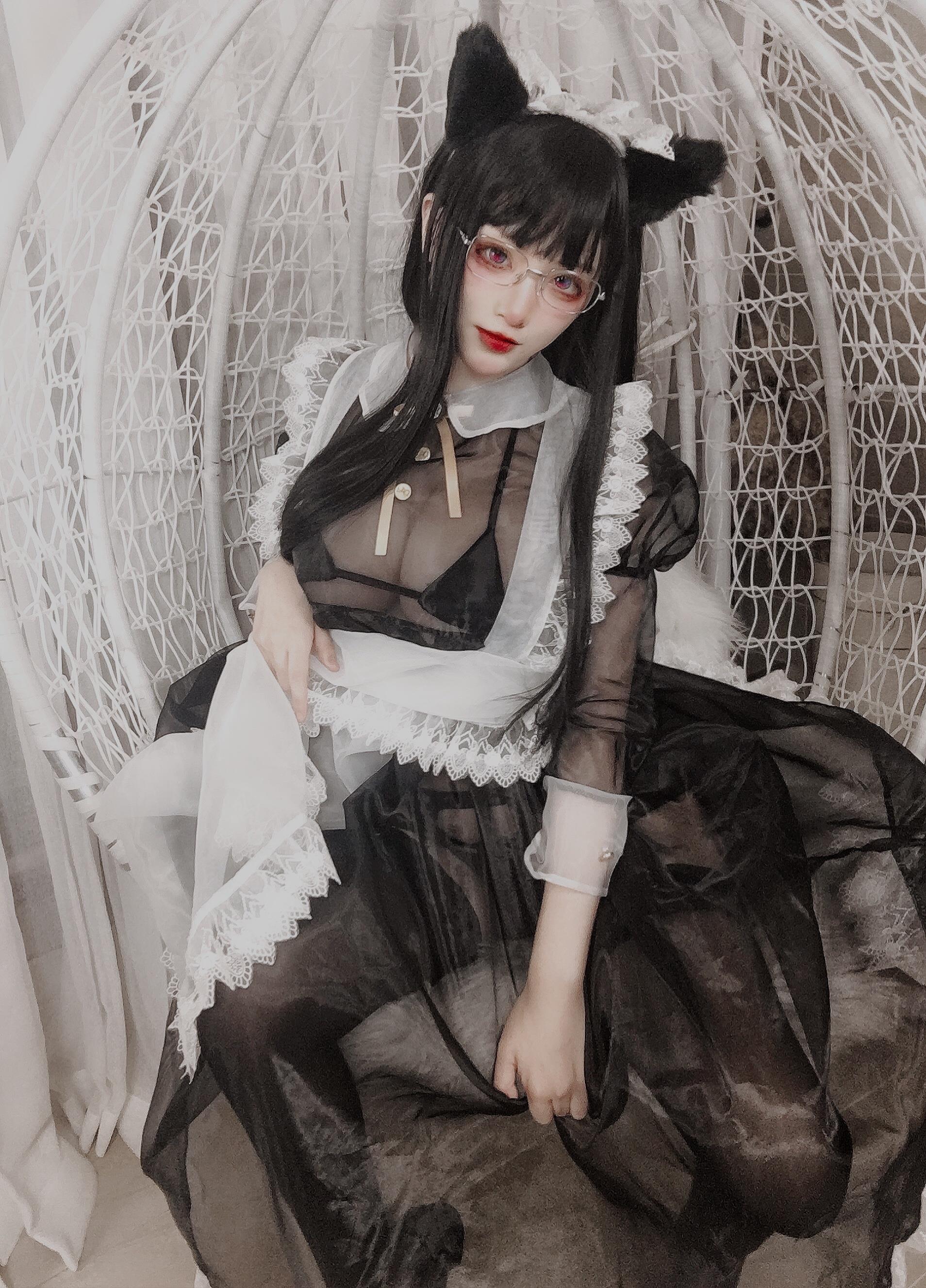 起司块wii  黑色透明女仆