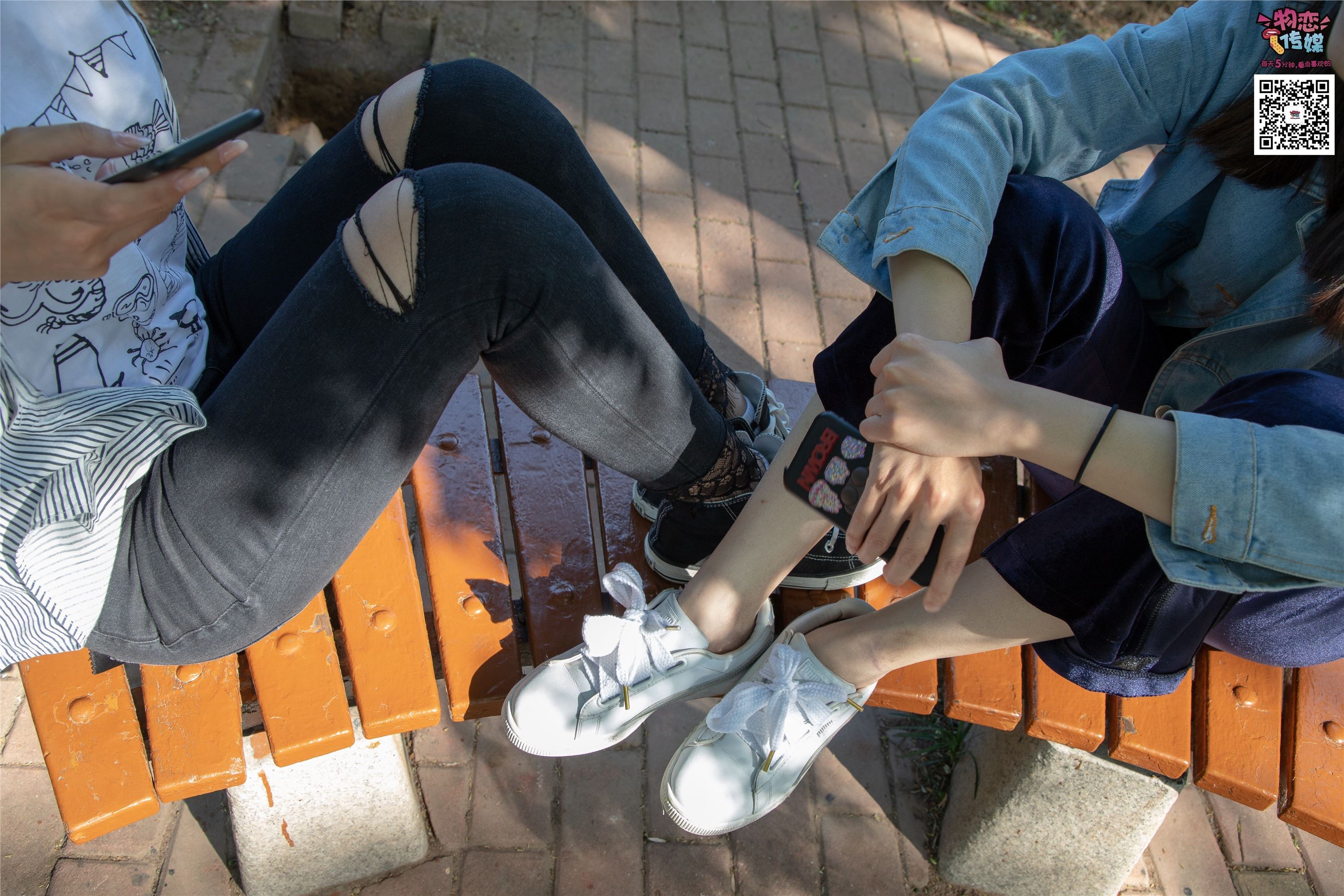 物恋传媒 No.010 纯的闺蜜情，纯纯的鞋子与棉袜