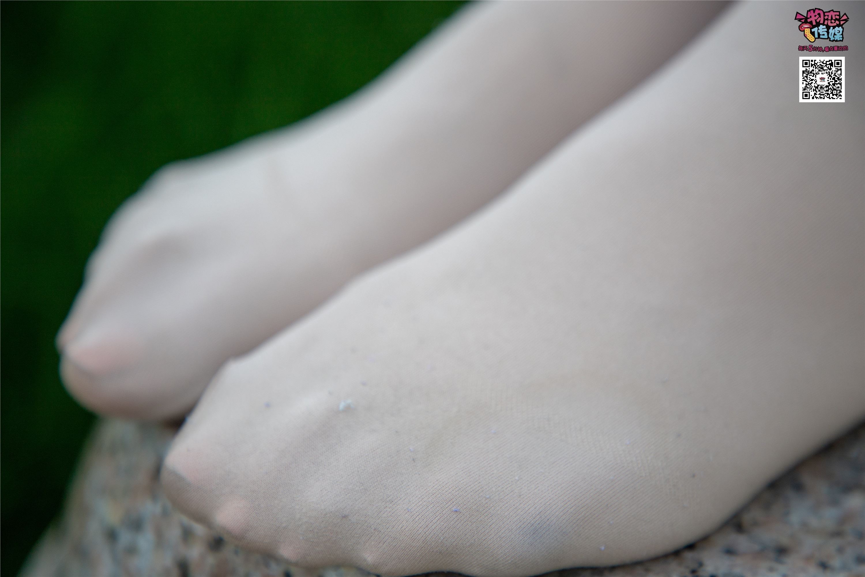 物恋传媒 No.015 书香气质女生，肉丝搭配白棉袜