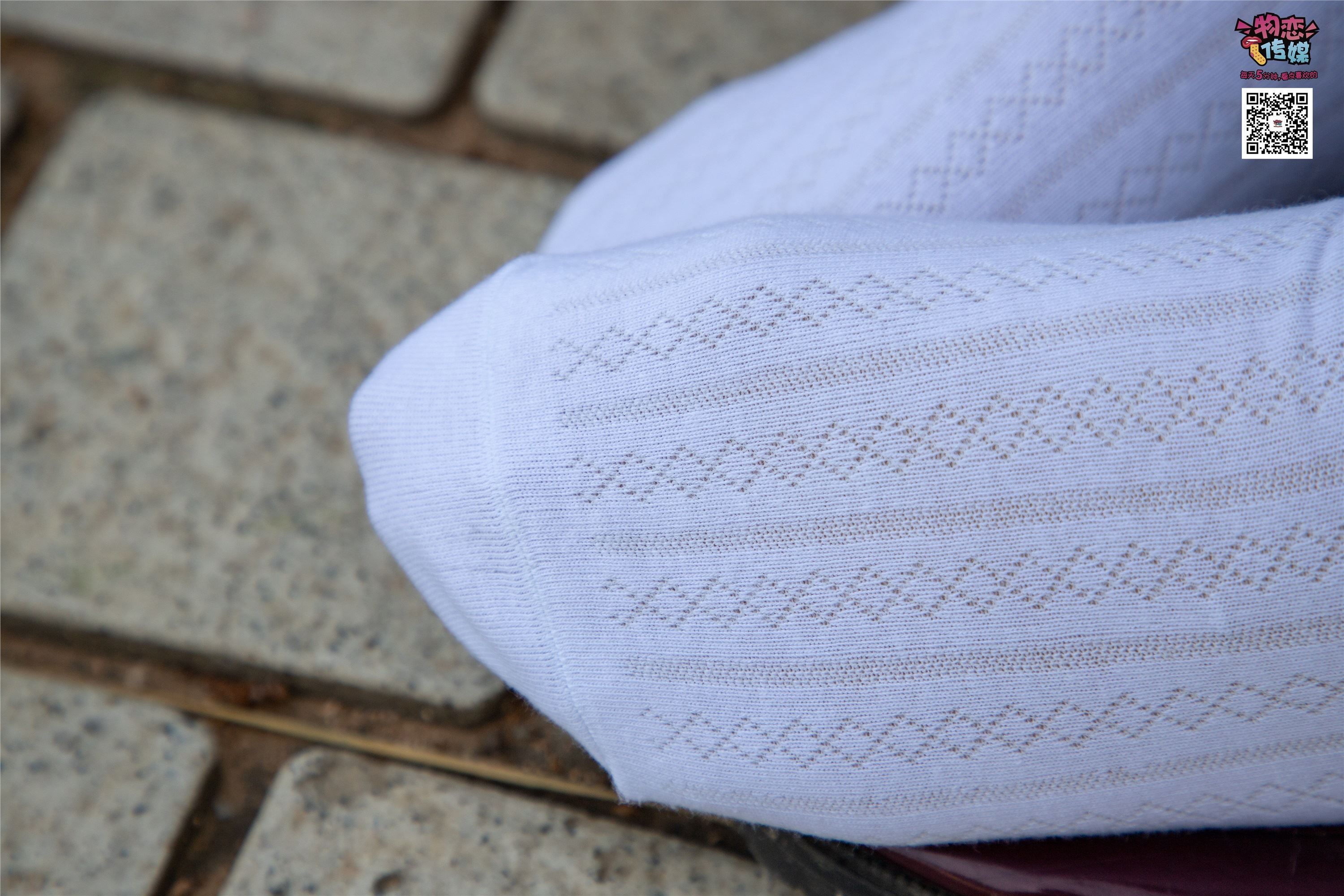 物恋传媒 No.015 书香气质女生，肉丝搭配白棉袜