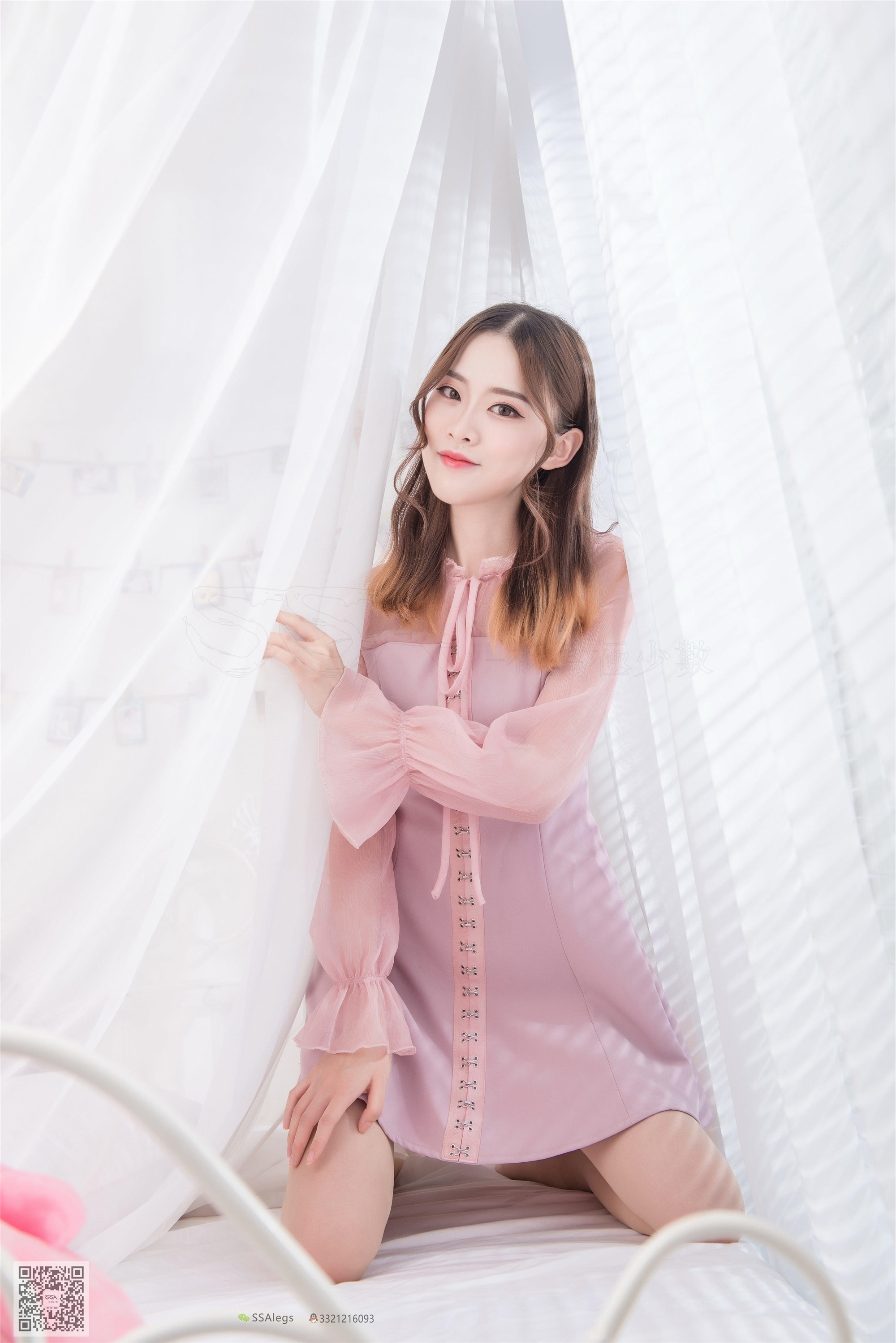 SSA丝社 NO.027 小琪琪肉色SI袜清纯美女