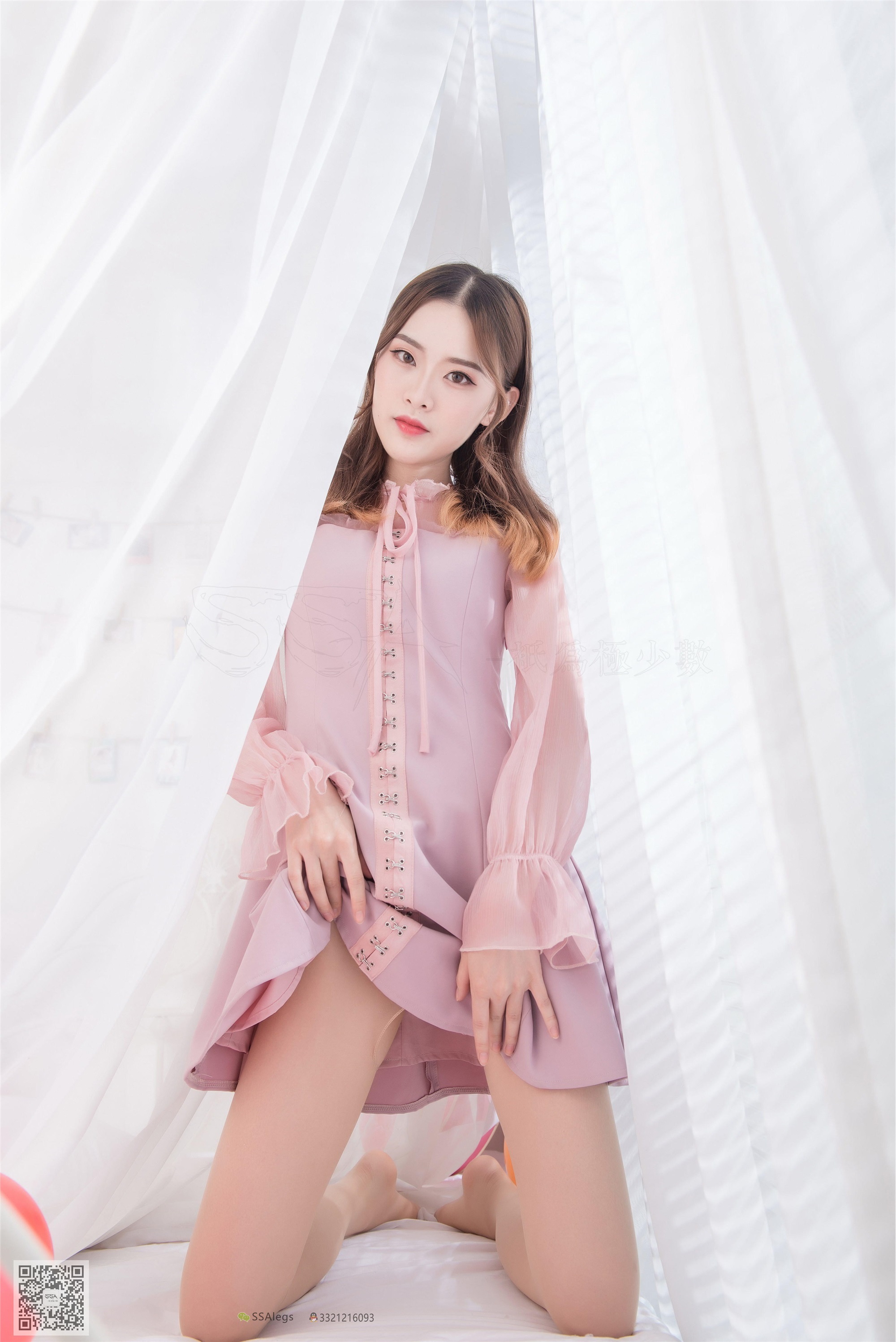 SSA丝社 NO.027 小琪琪肉色SI袜清纯美女