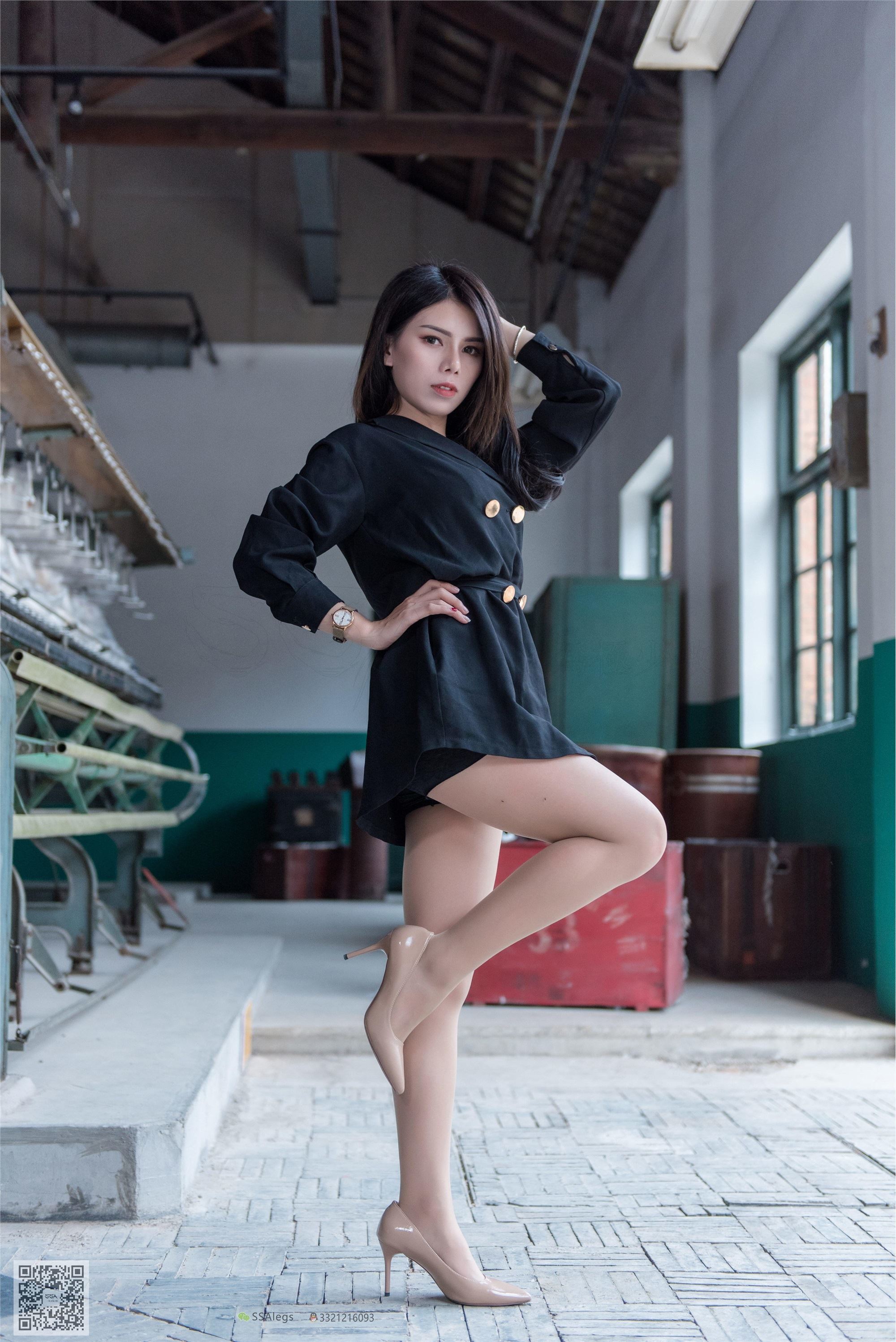 SSA丝社 NO.027 小琪琪肉色SI袜清纯美女