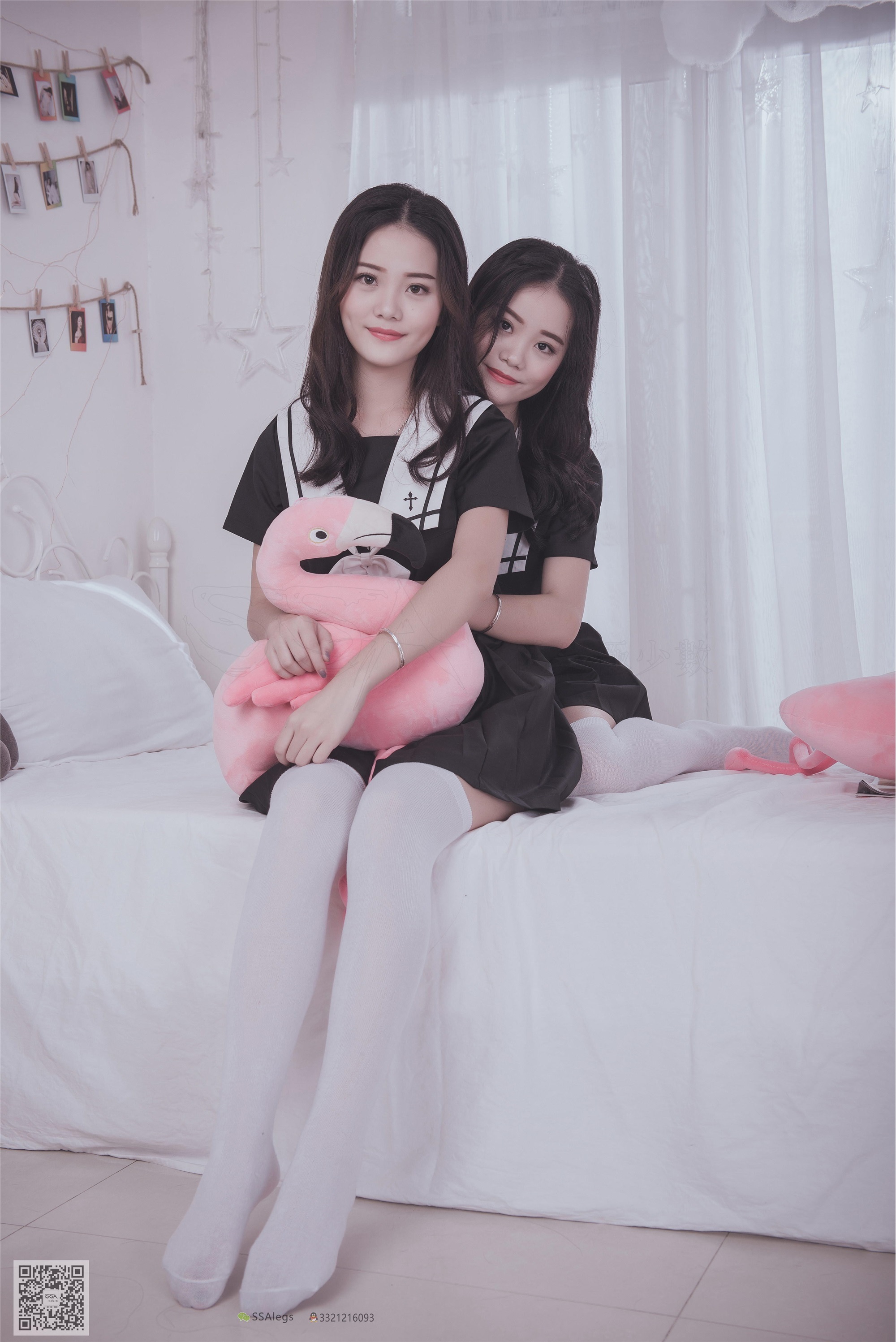 SSA丝社 NO.028 青青姐妹 姐妹花的JK情