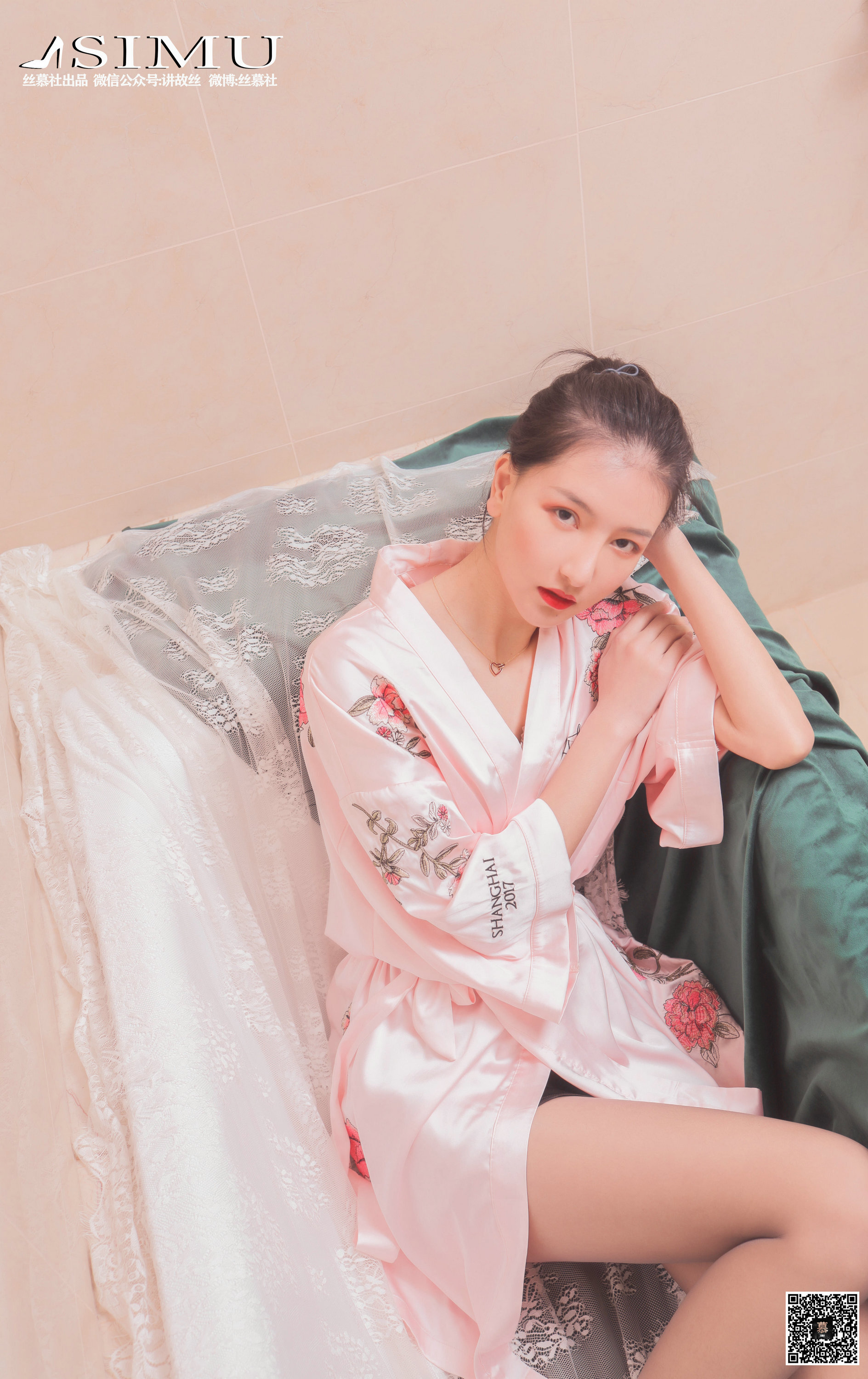 丝慕写真 SM204 茗茗 - 浴享双丝