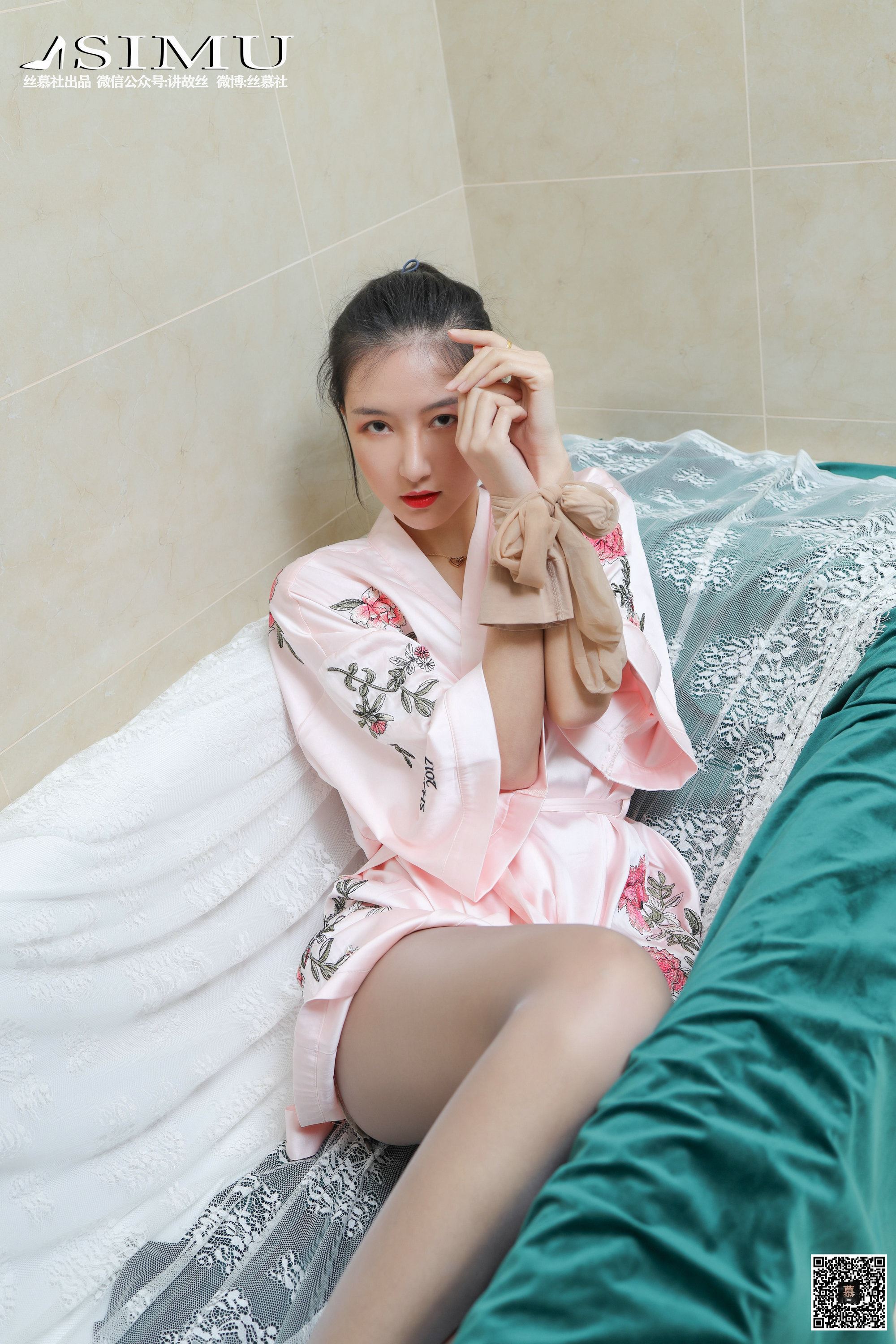 丝慕写真 SM204 茗茗 - 浴享双丝