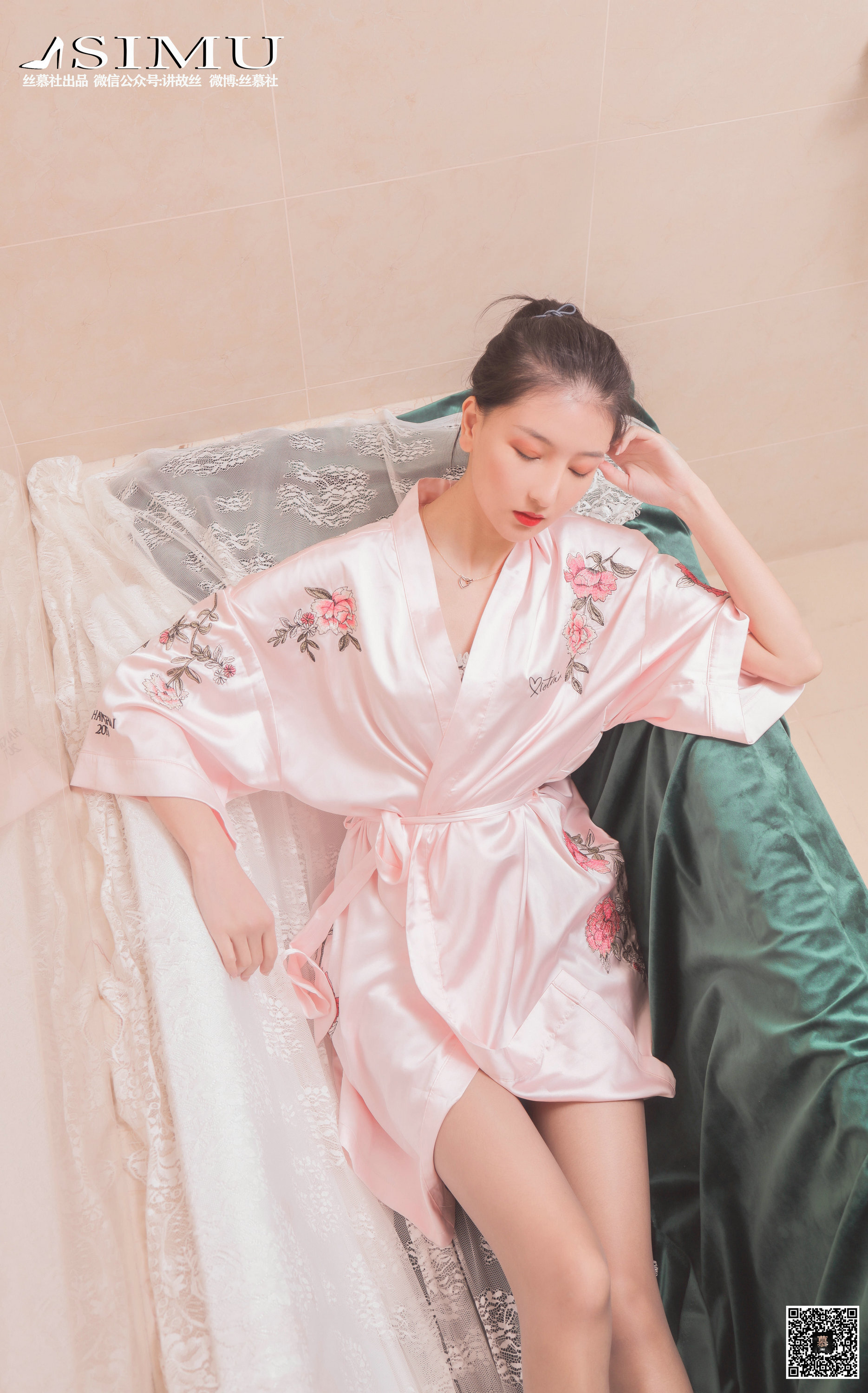 丝慕写真 SM204 茗茗 - 浴享双丝