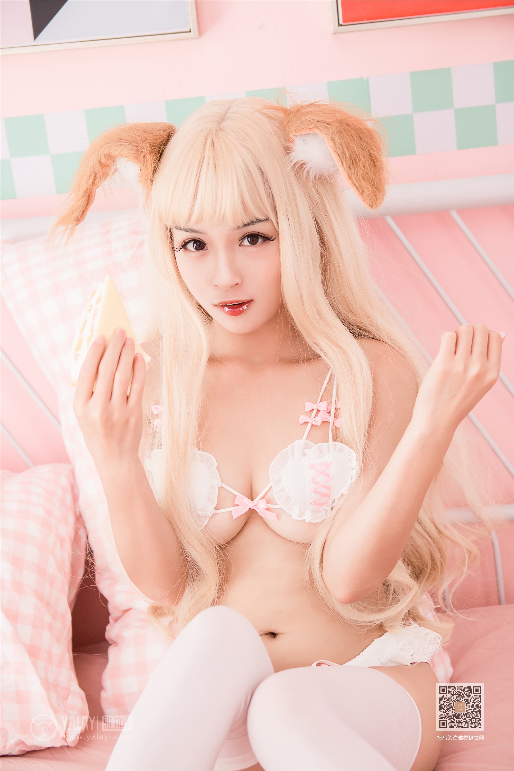 YALAYI雅拉伊  2019.12.20 Y497 艾丽 白色比基尼