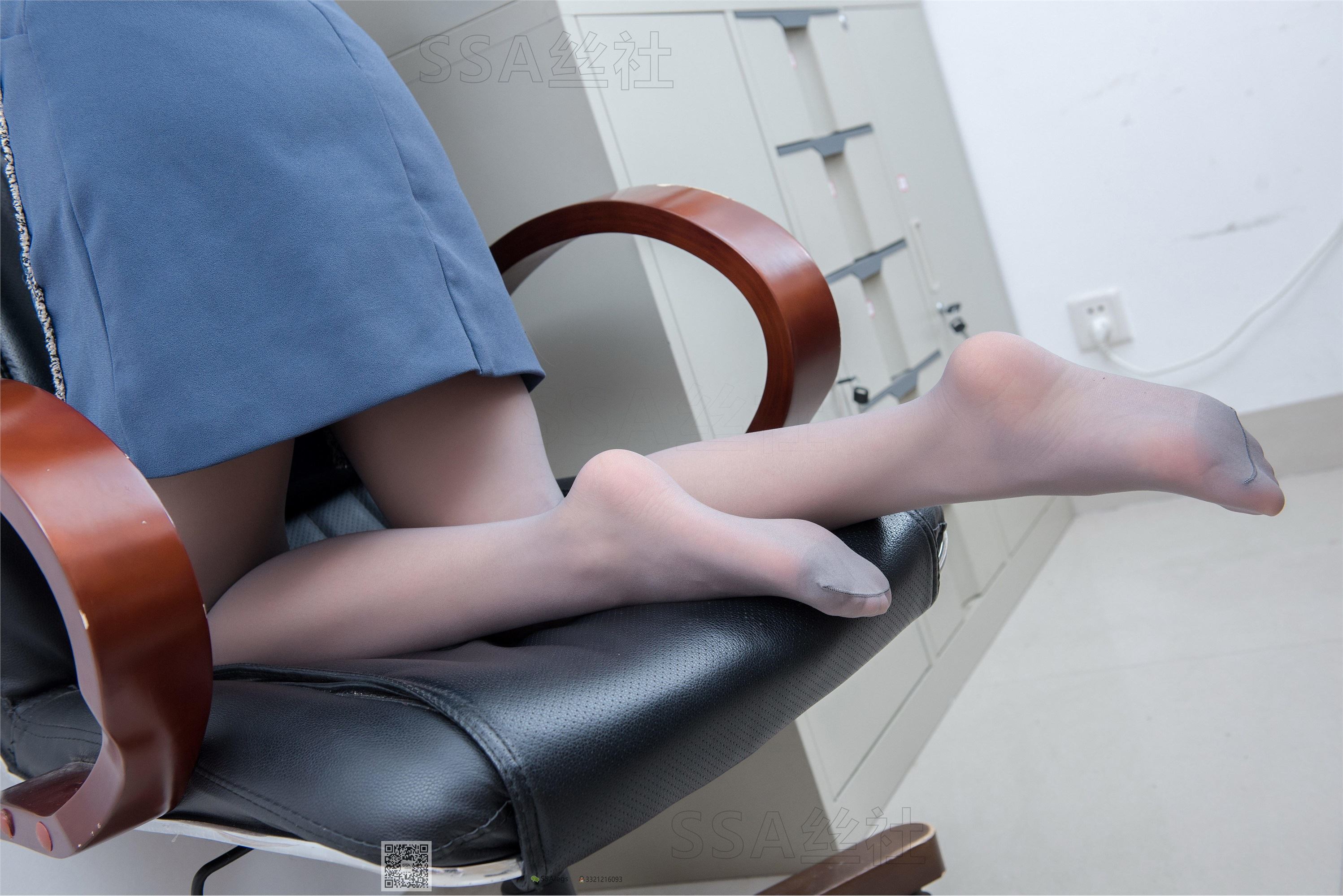 SSA丝社 061期 办公室灰丝女秘书芷沫