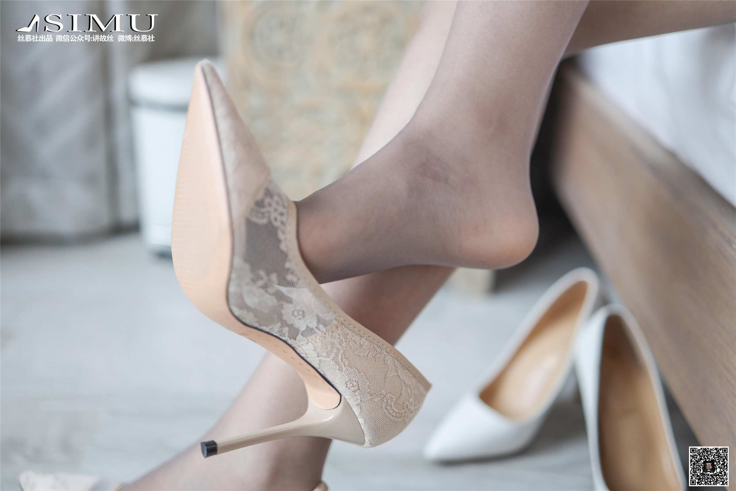 丝慕写真 特写集 TX017期 文欣《肉灰双丝》