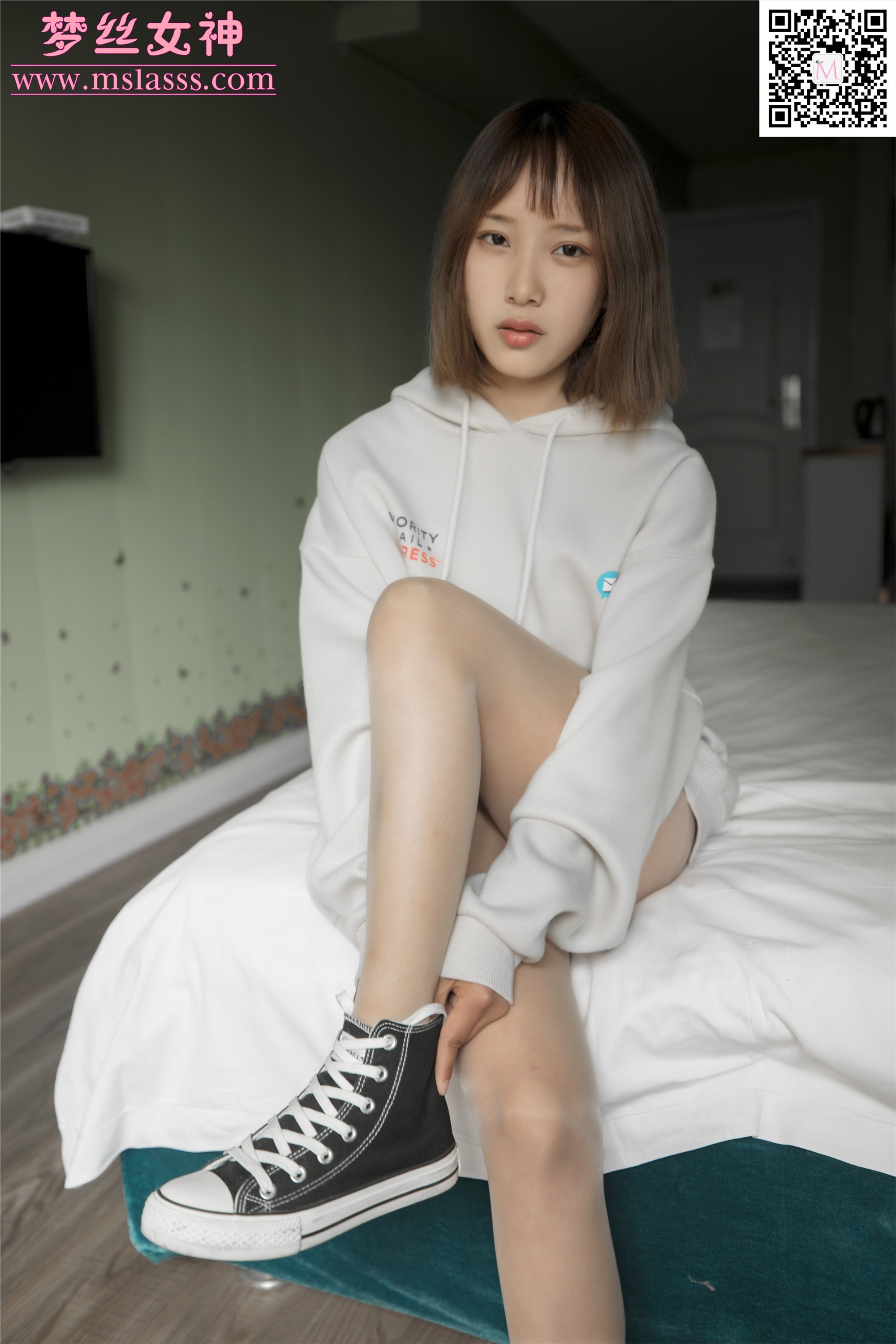 MSLASS梦丝女神 梦洁 初恋短发妹-111