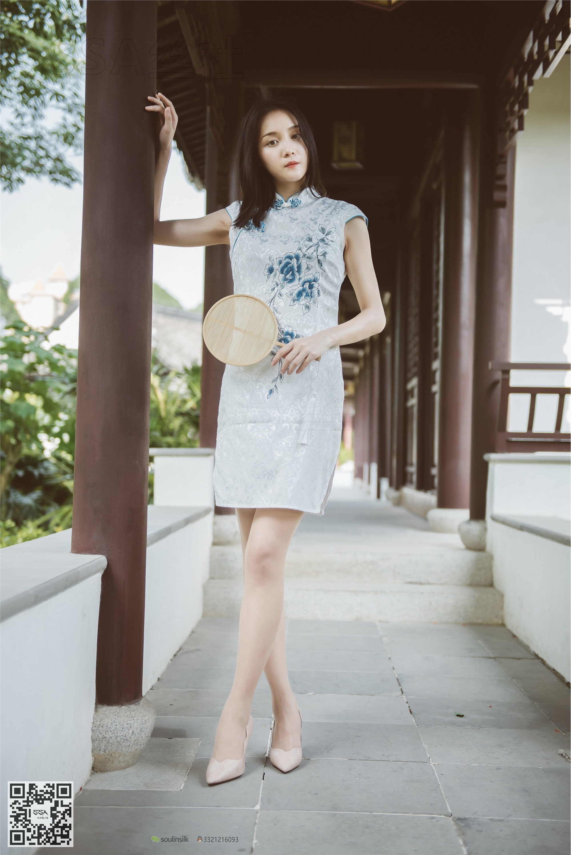 SSA丝社 111期 丽萍烈日下的清新旗袍