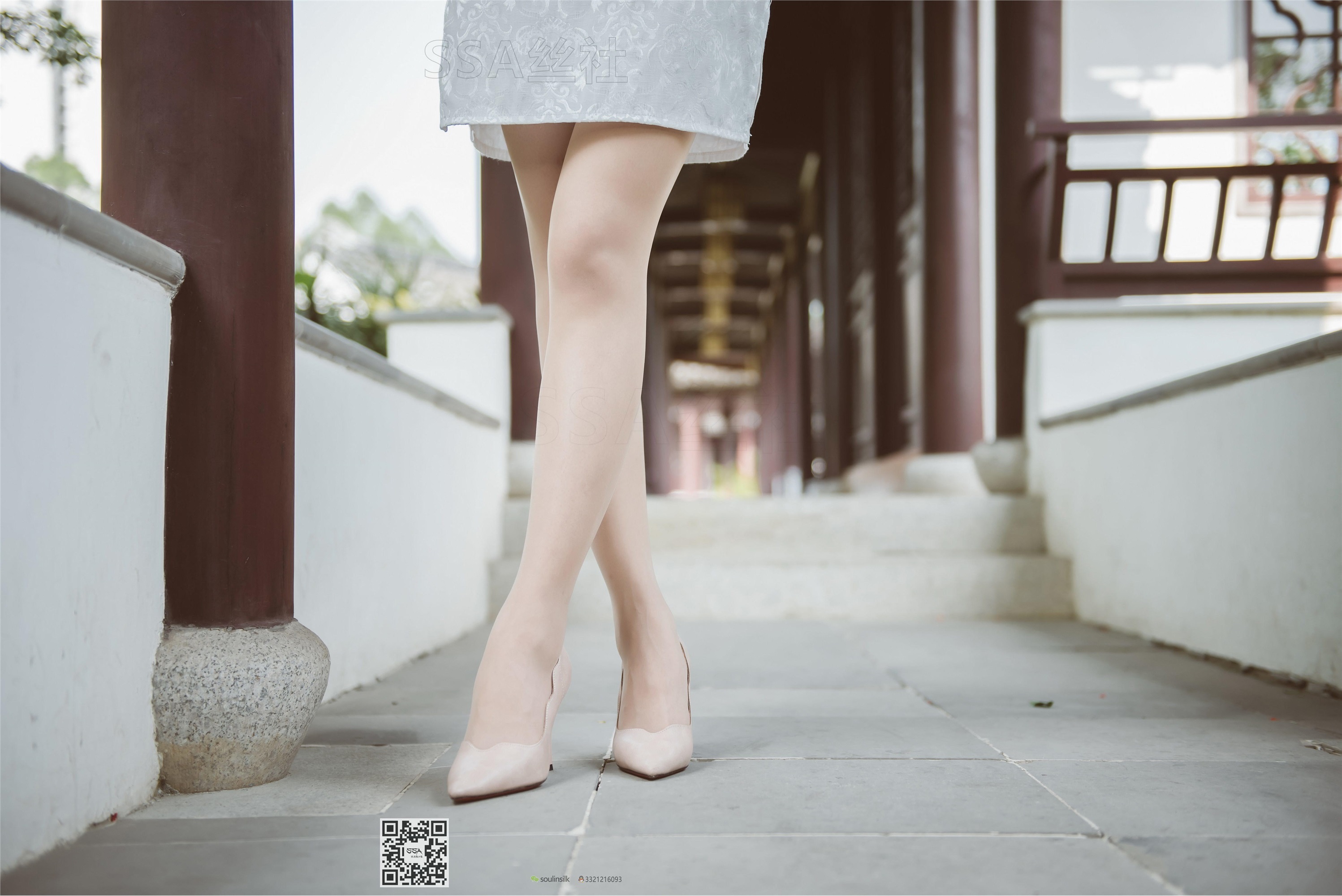 SSA丝社 111期 丽萍烈日下的清新旗袍