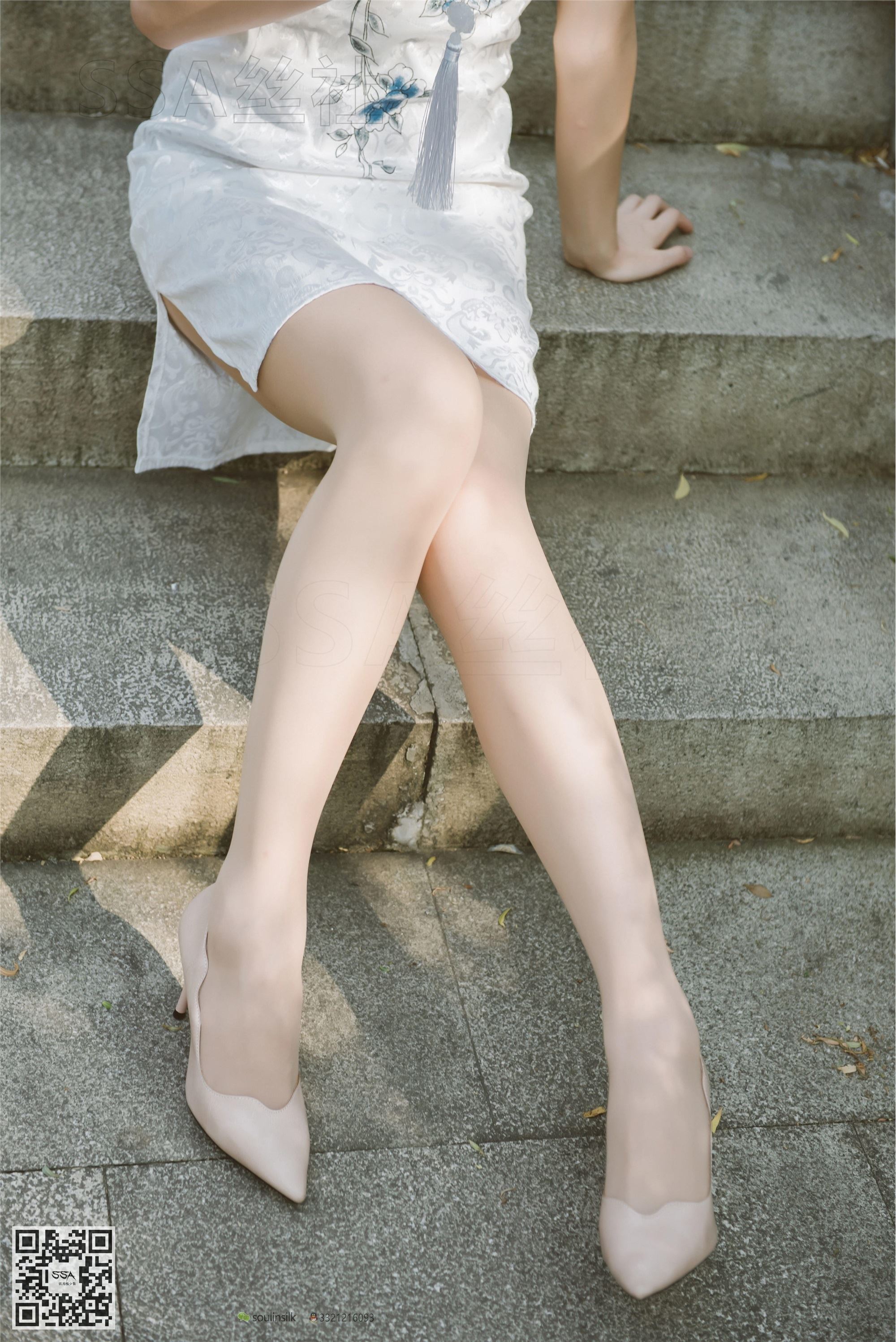 SSA丝社 111期 丽萍烈日下的清新旗袍