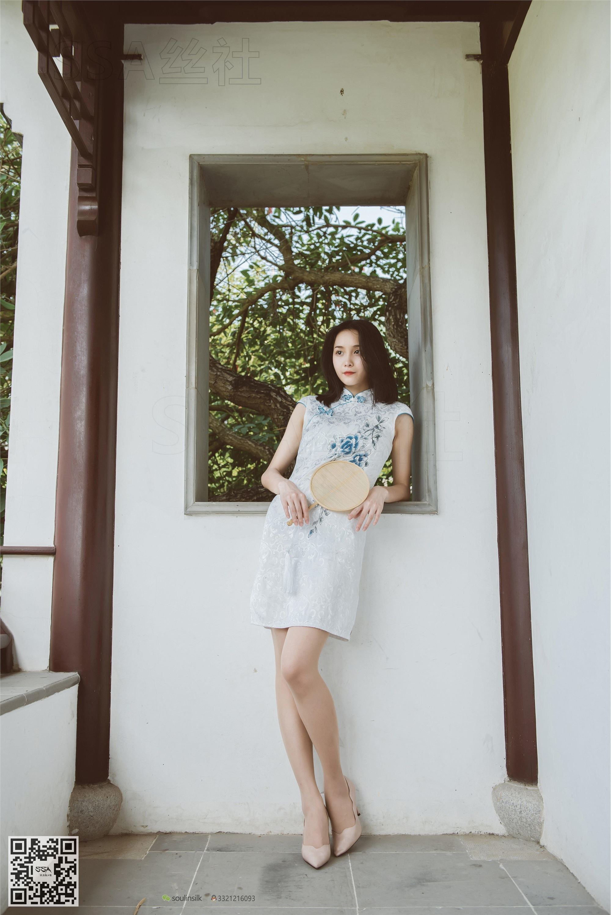 SSA丝社 111期 丽萍烈日下的清新旗袍