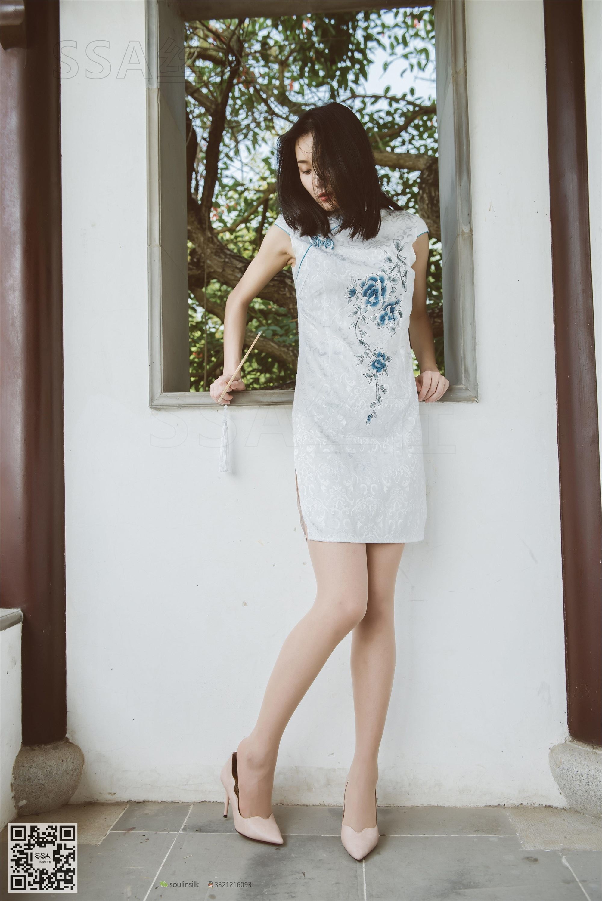 SSA丝社 111期 丽萍烈日下的清新旗袍