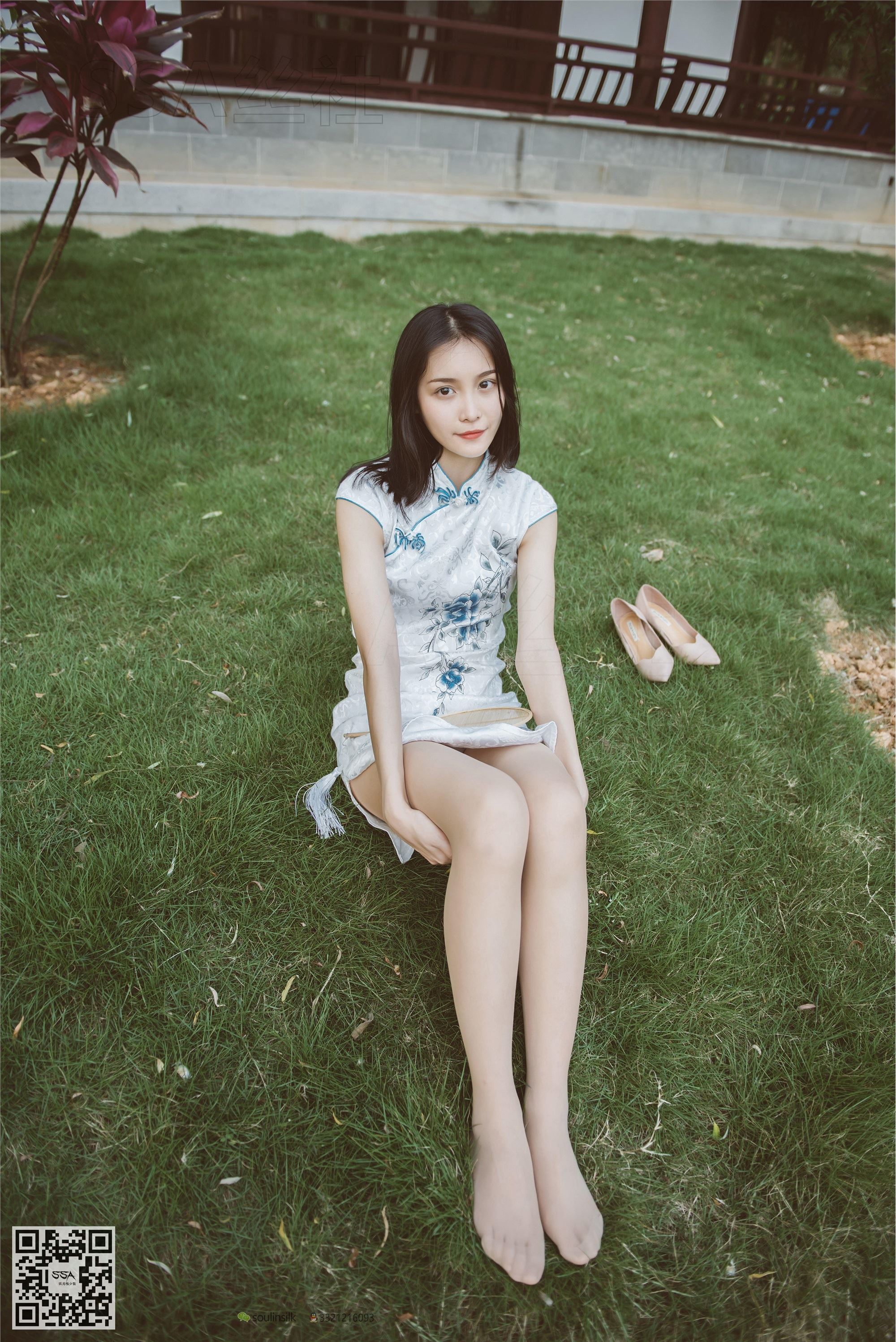 SSA丝社 111期 丽萍烈日下的清新旗袍