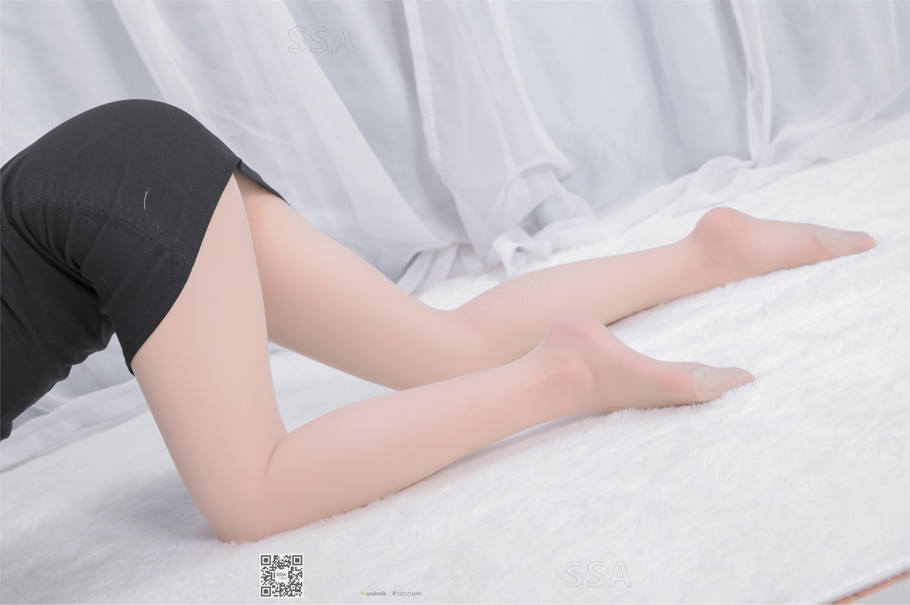 SSA丝社 199期 莉莉 黑色改良旗袍试穿（下）